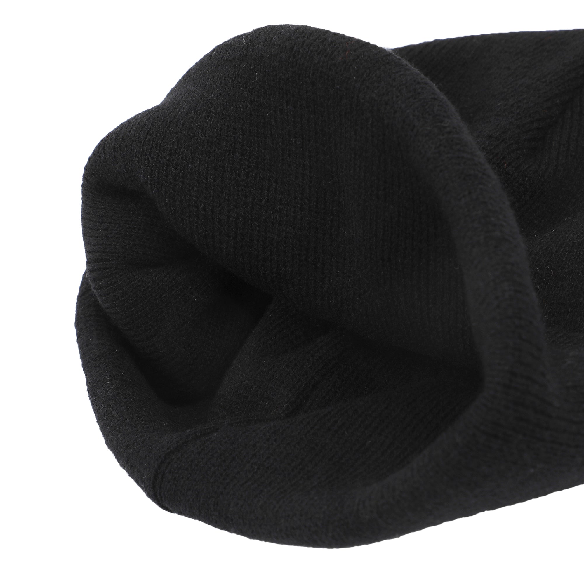 Spongebob Square Pants Embroidered Circle Character Patch On Black Cuff Beanie