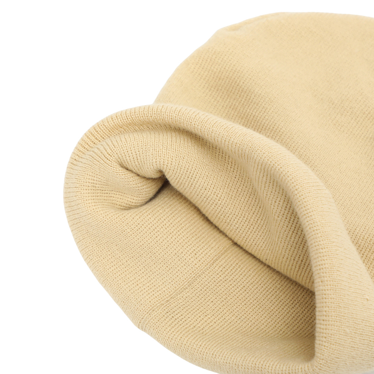 Hello Kitty Blue Circle Embroidered Khaki Cuff Beanie