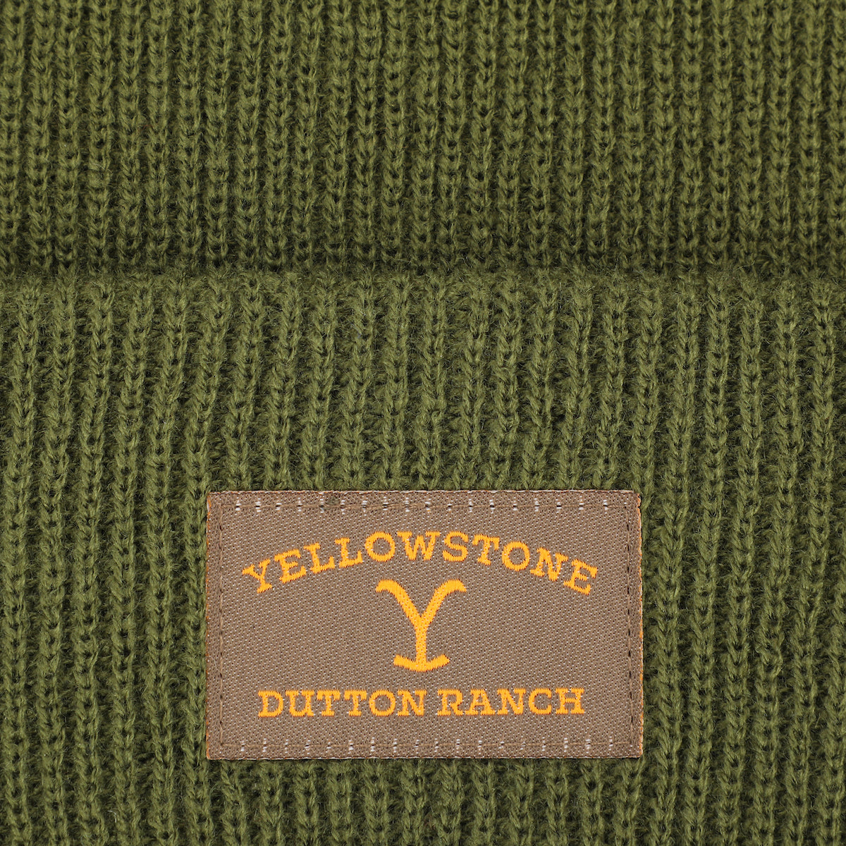 Yellowstone Dutton Ranch Hunter Green Adult Ribbed Beanie