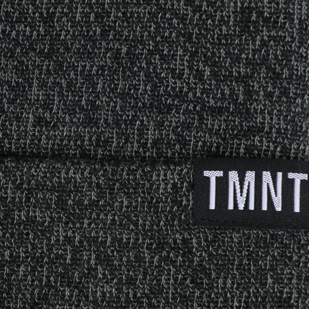 TMNT Dark Heather Grey Beanie with Sewer Screen Grab Patch