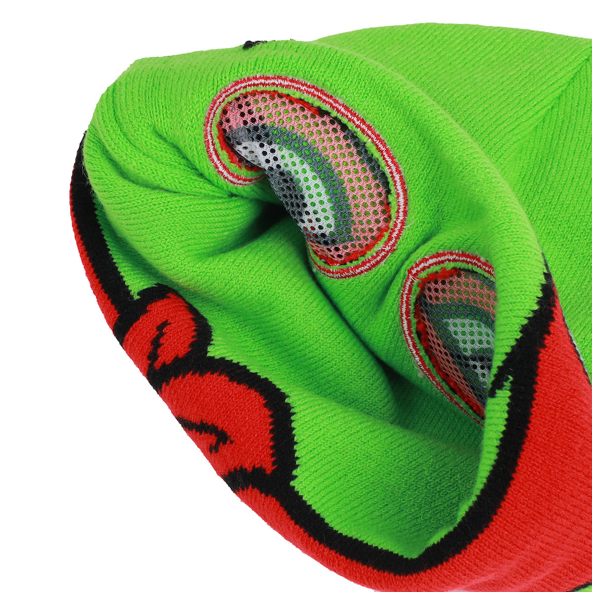 TMNT Rolldown Ralph Adult Mesh Eye Green Beanie