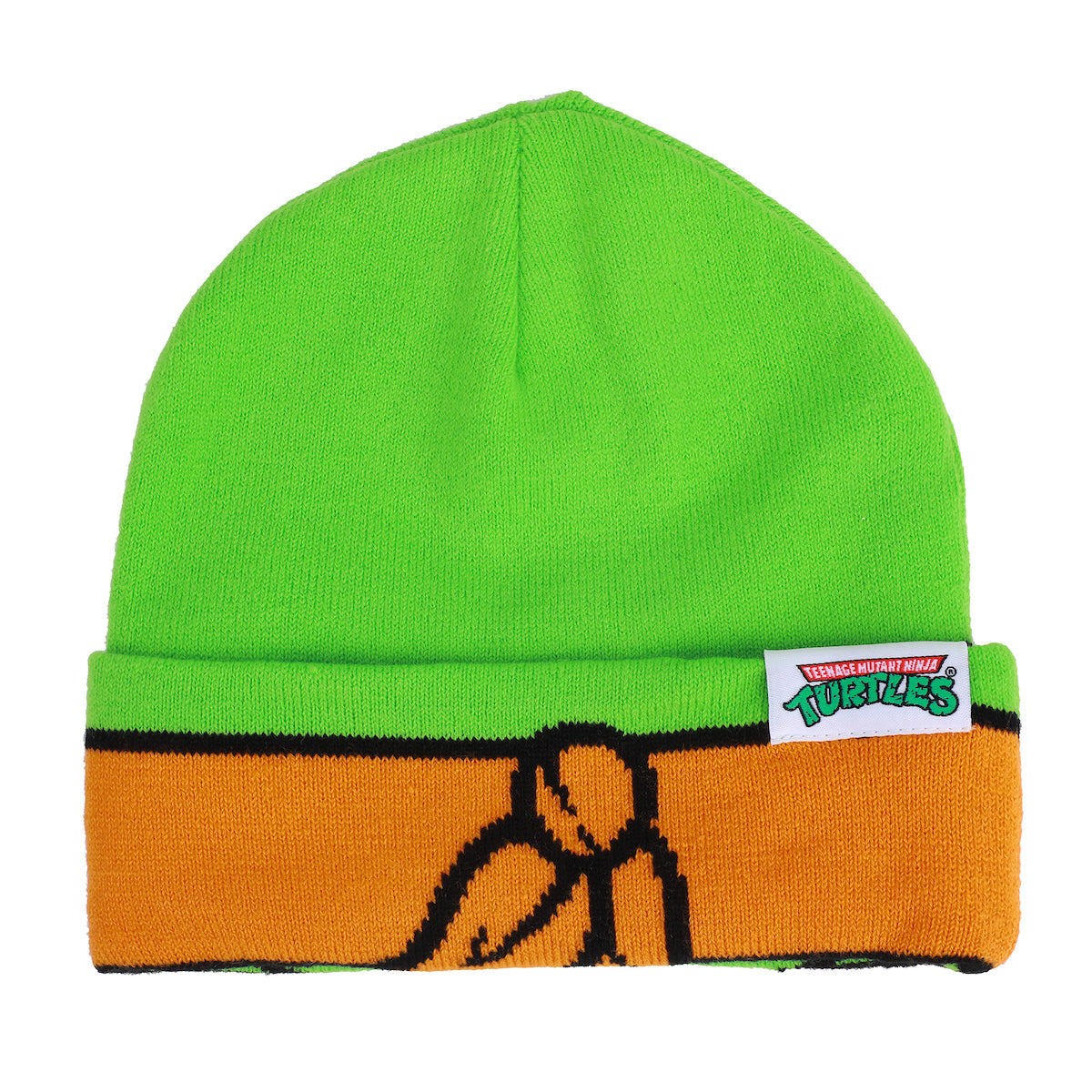 TMNT Rolldown Mikey Adult Mesh Eye Green Beanie