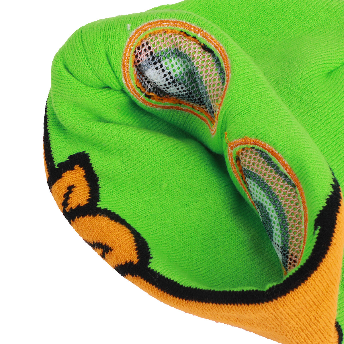 TMNT Rolldown Mikey Adult Mesh Eye Green Beanie
