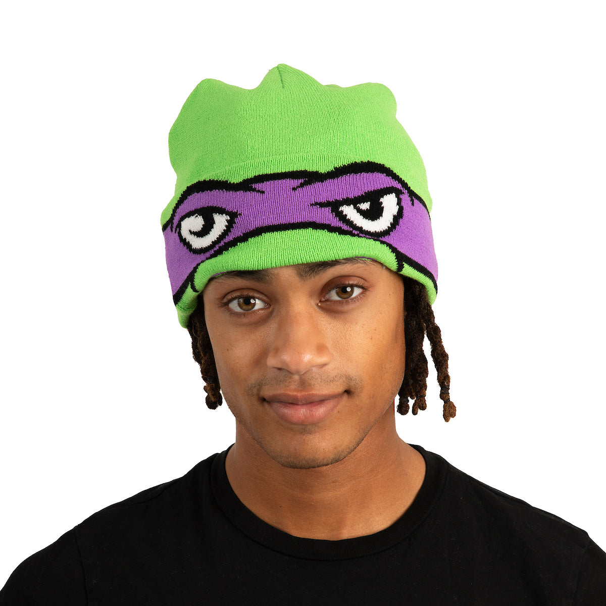 TMNT Rolldown Donny Adult Acrylic Mesh Eye Green Beanie