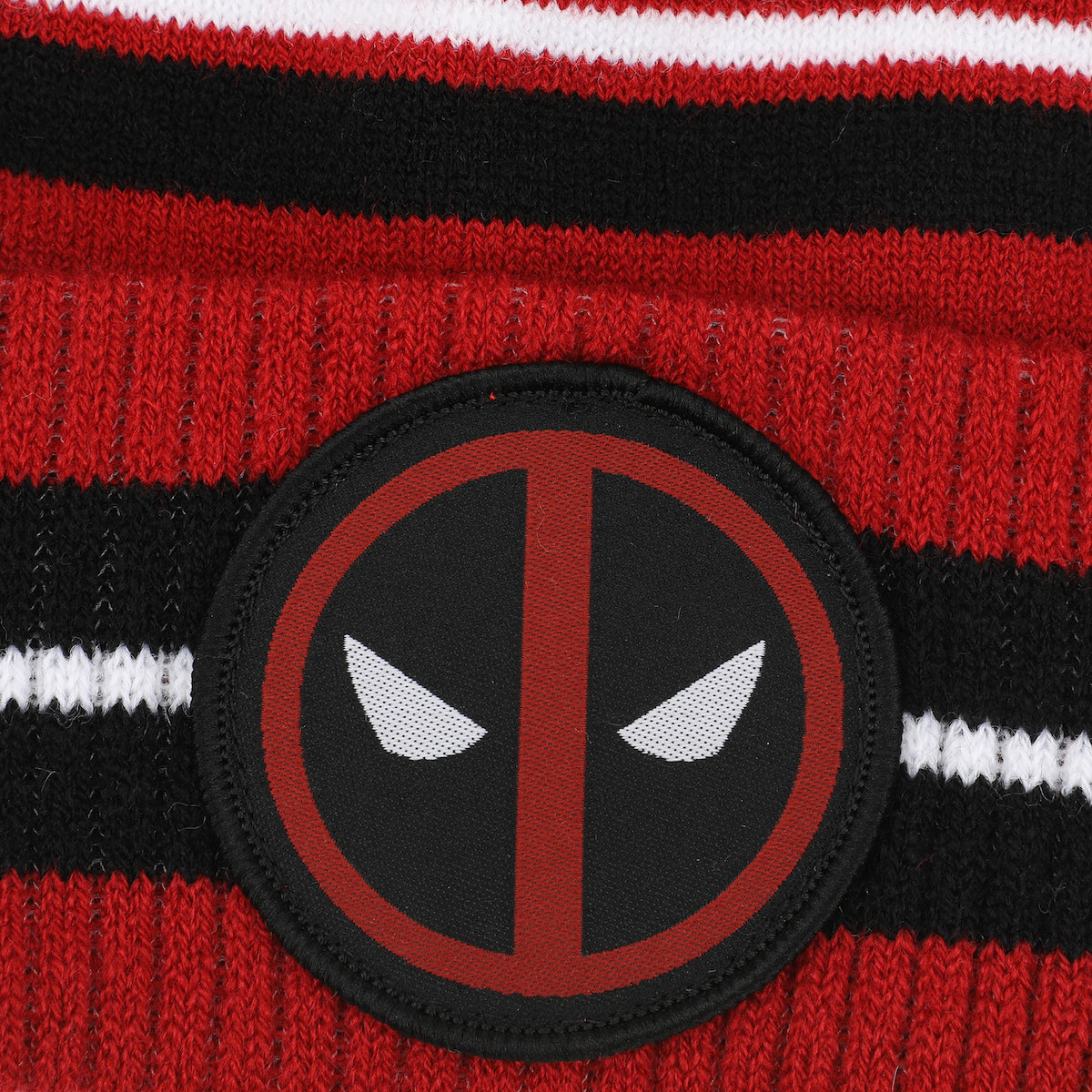 Deadpool Logo Red & Black Cuff Beanie