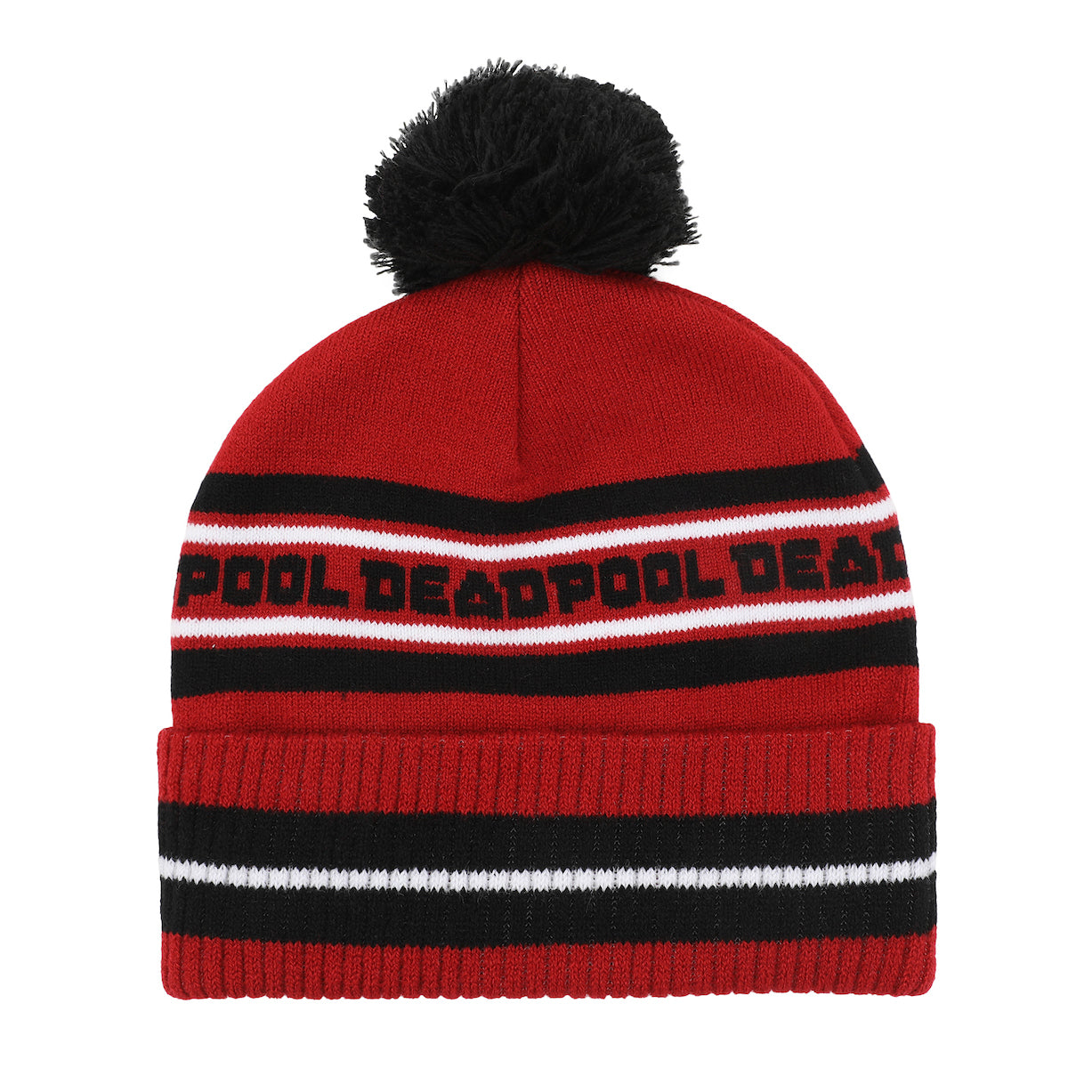 Deadpool Logo Red & Black Cuff Beanie