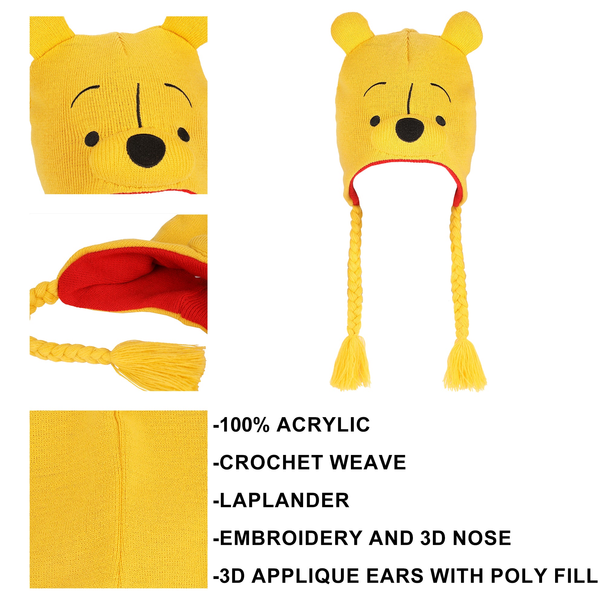 Winnie The Pooh Pooh Bear Big Face With Ears Laplander