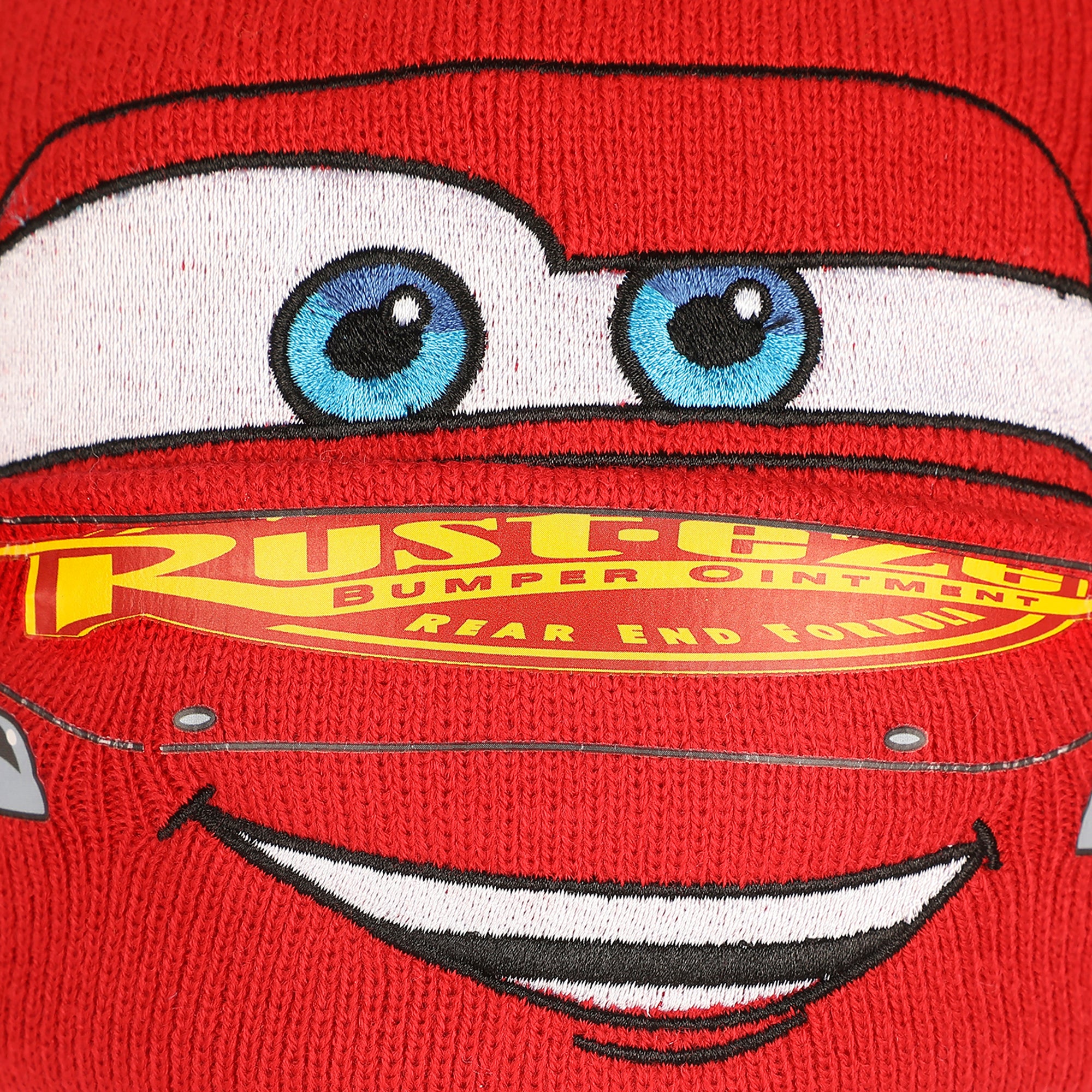 Cars Lightning Mcqueen Big Face Cuff Beanie