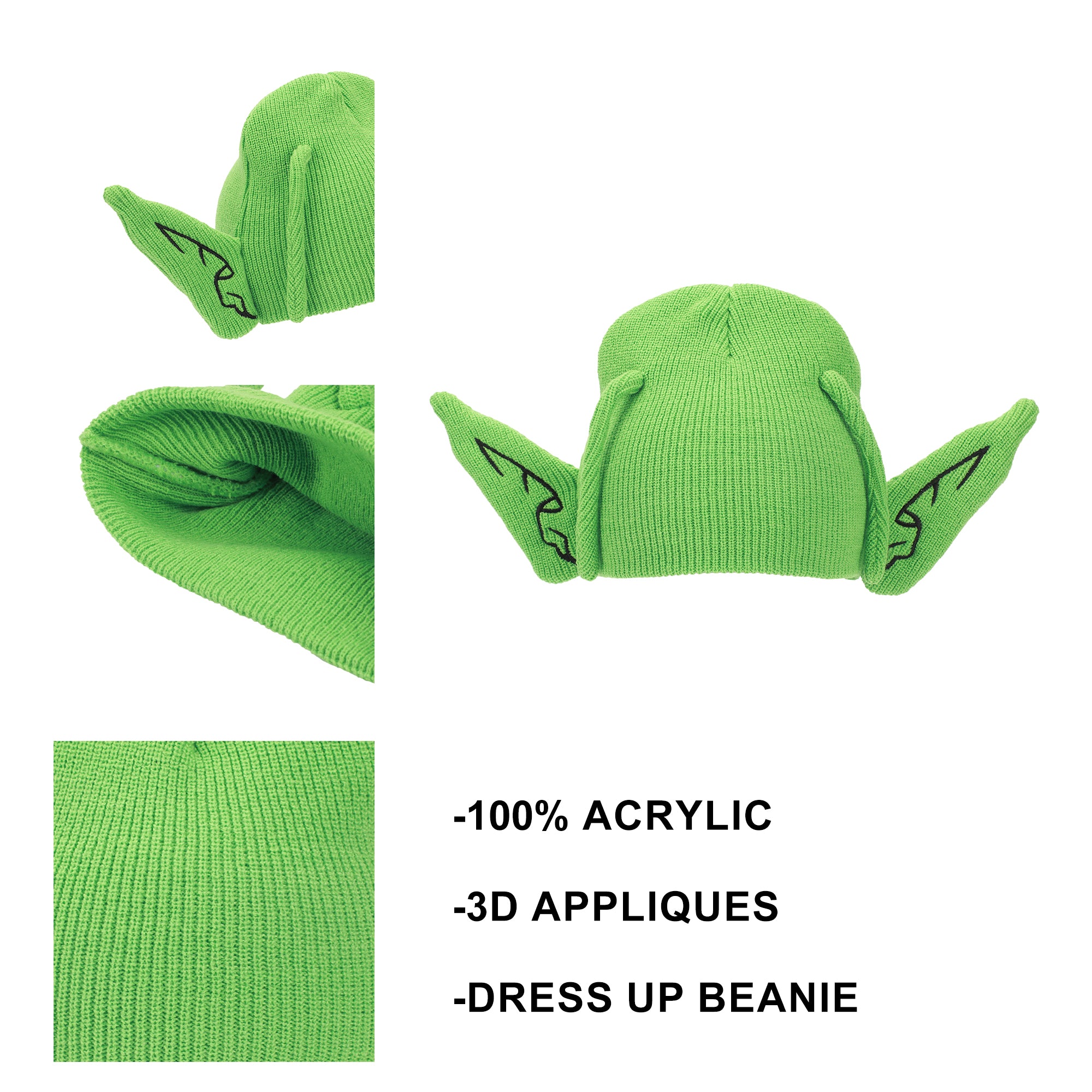 Dragon Ball Z Piccolo Head With Ears And Antennas Cosplay Beanie