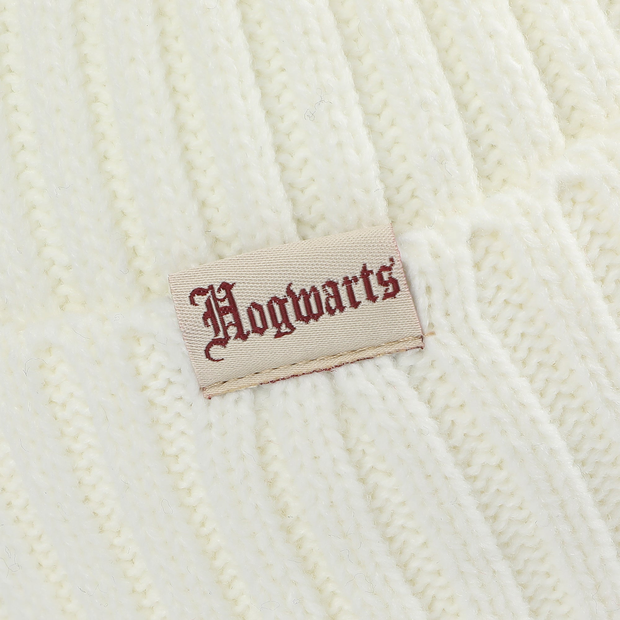 Harry Potter Hogwarts Embroidery And Woven Patch Acrylic Knit Cuff Beanie