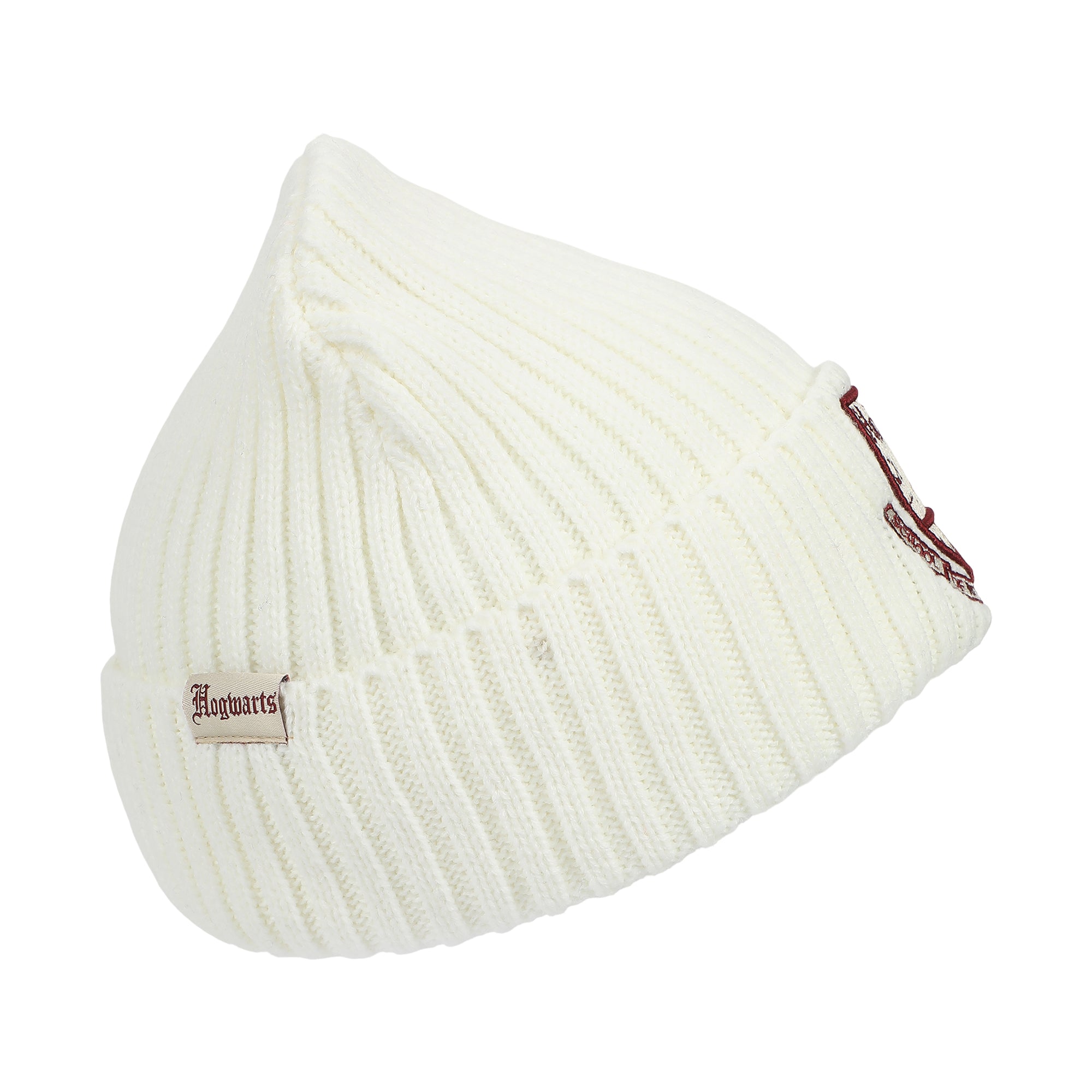Harry Potter Hogwarts Embroidery And Woven Patch Acrylic Knit Cuff Beanie