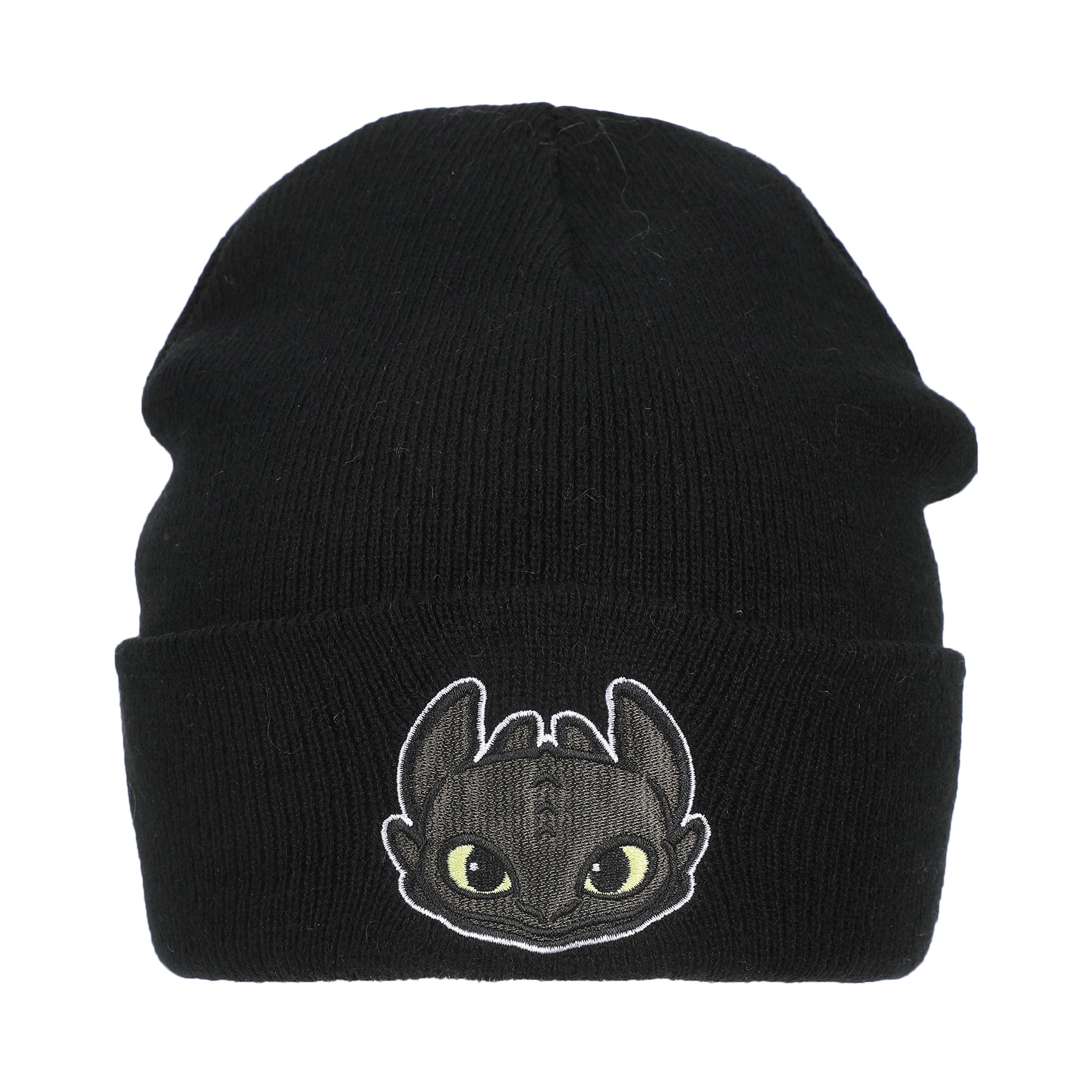 How To Train Your Dragon Toothless Embroidery Acrylic Yarn Timeless Beanie Cuff Beanie
