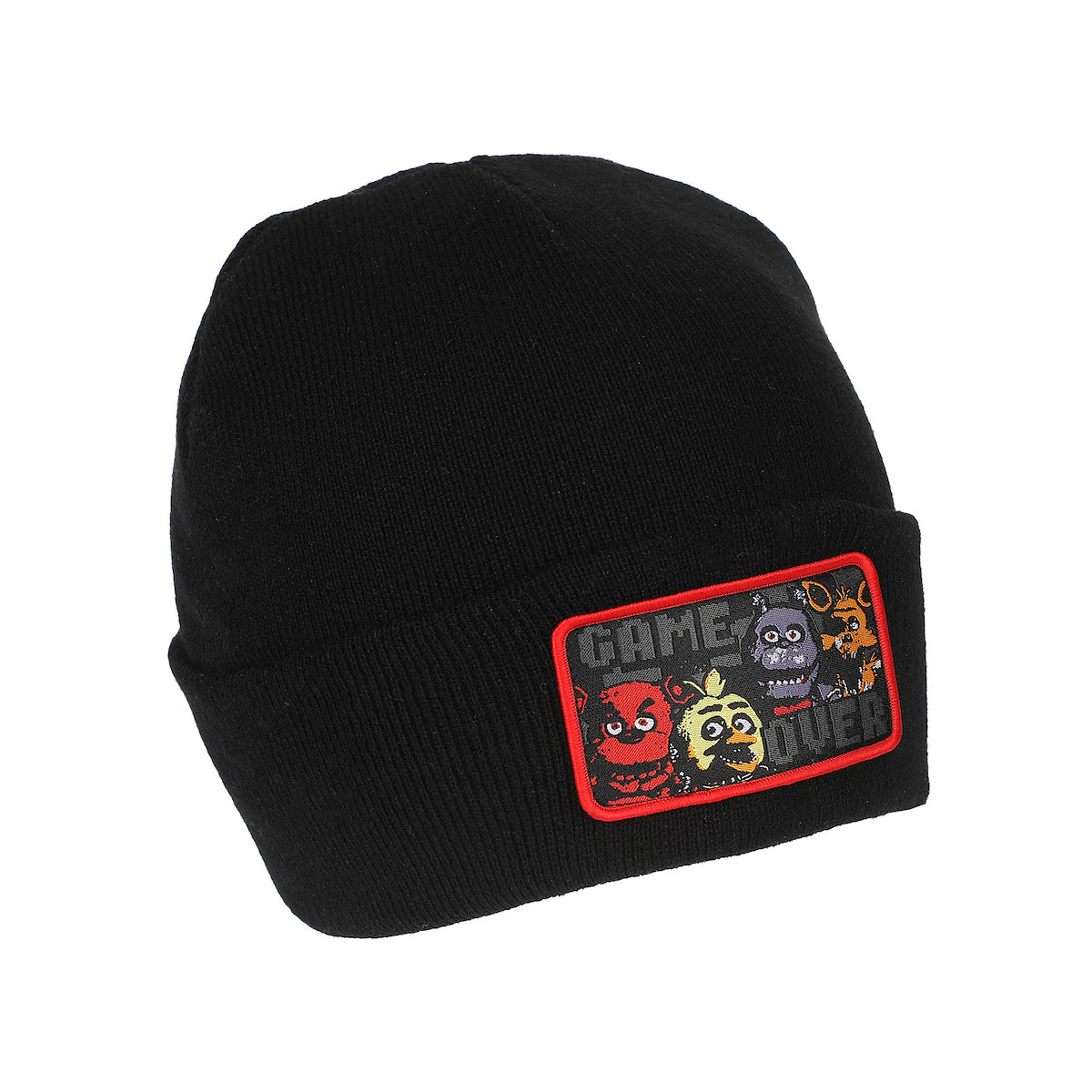 Five Nights At Freddy's Game Over Unisex Black Knit Beanie Cap