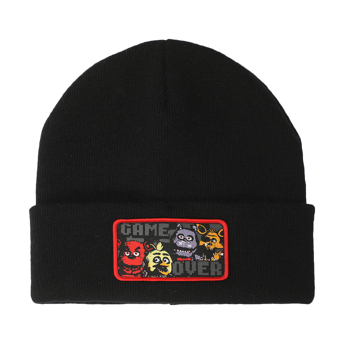 Five Nights At Freddy's Game Over Unisex Black Knit Beanie Cap