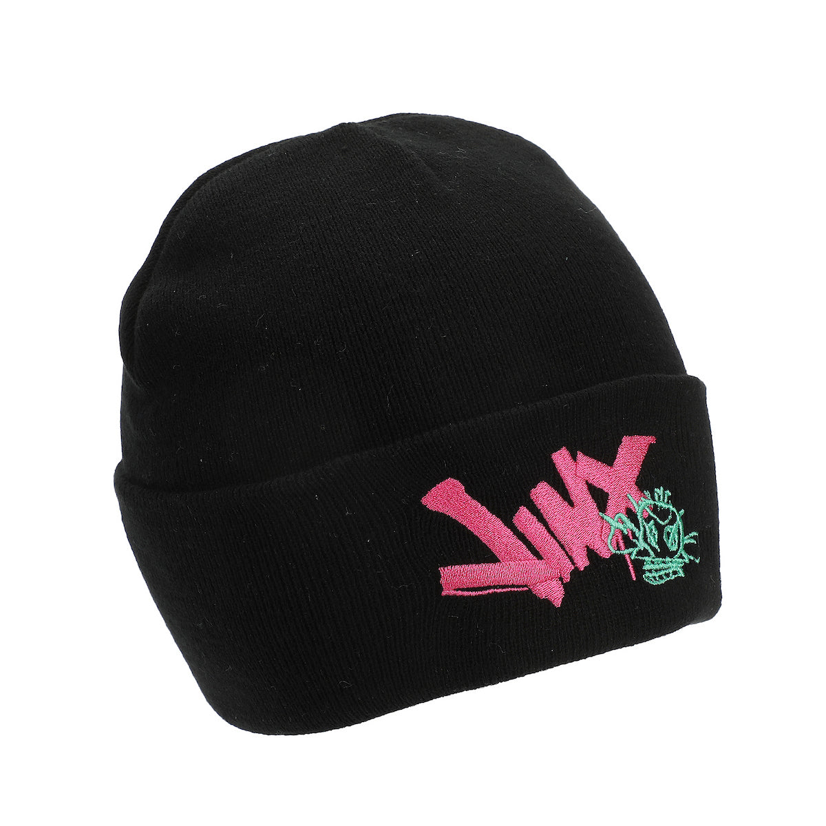 Arcane Jinx Graffiti Adult Black Cuff Knit Beanie