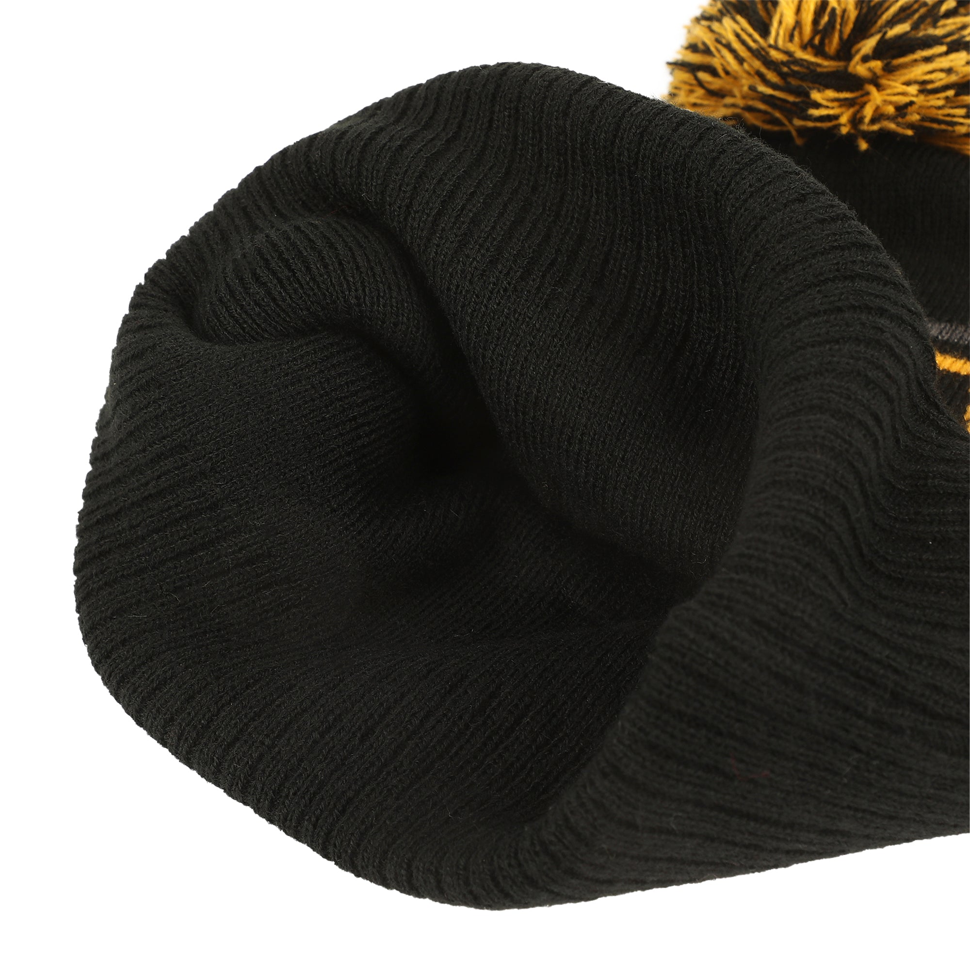 Batman Logo & Name Text Black Cuff Beanie