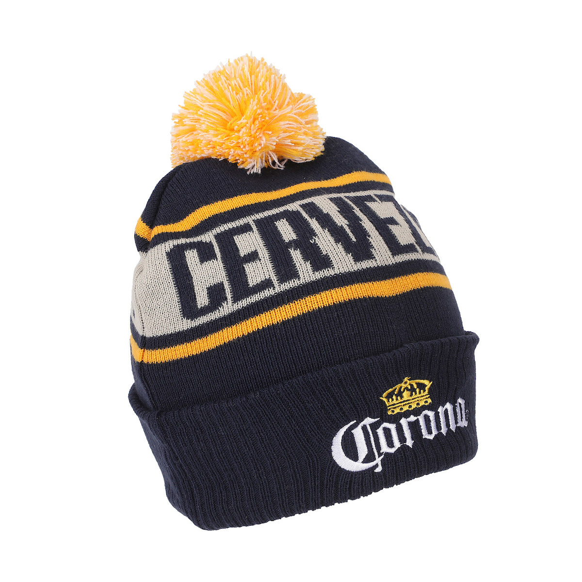 Corona Cerveza Navy Cuff Beanie