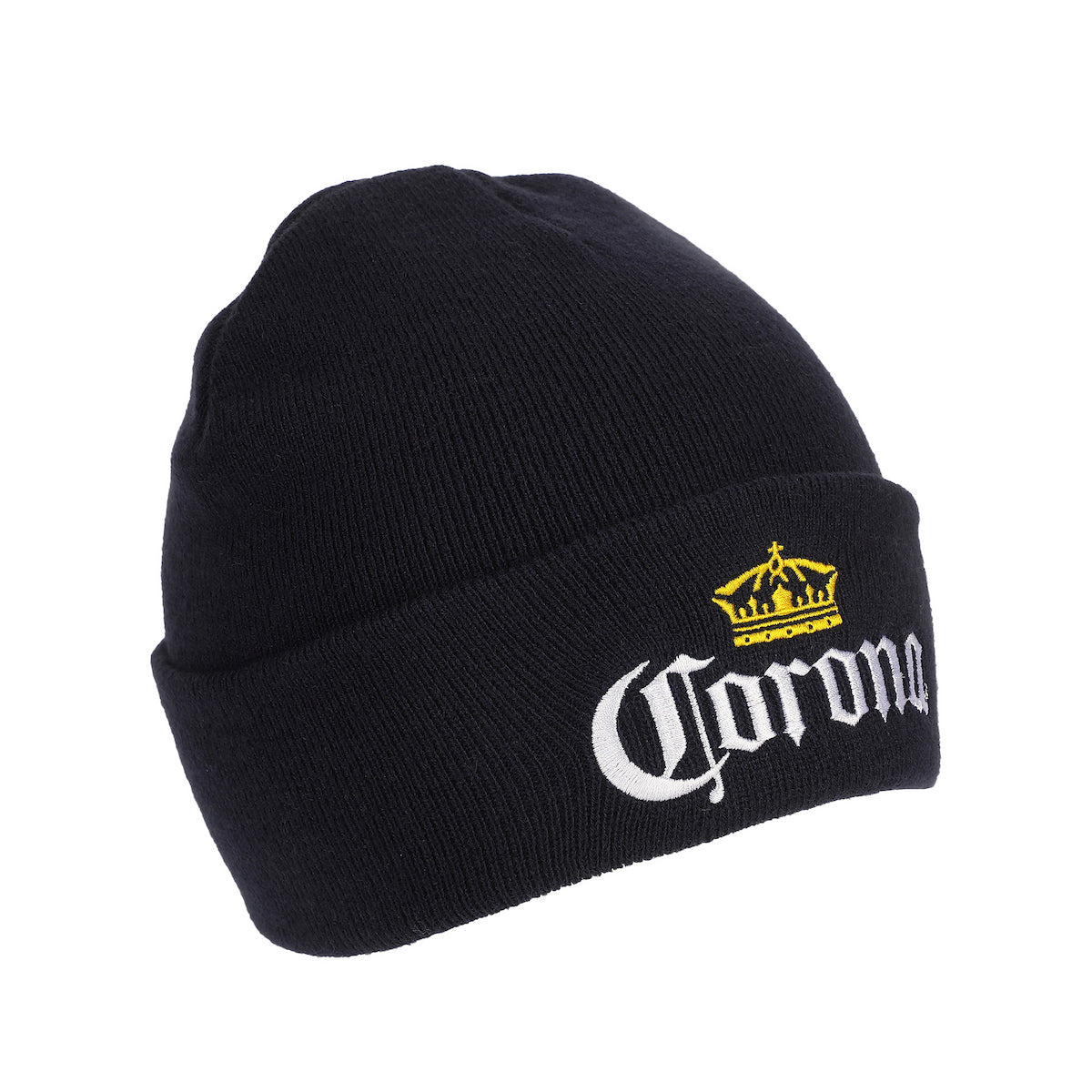 Corona Logo Embroidery On Acrylic Knit Standard Cuff Beanie