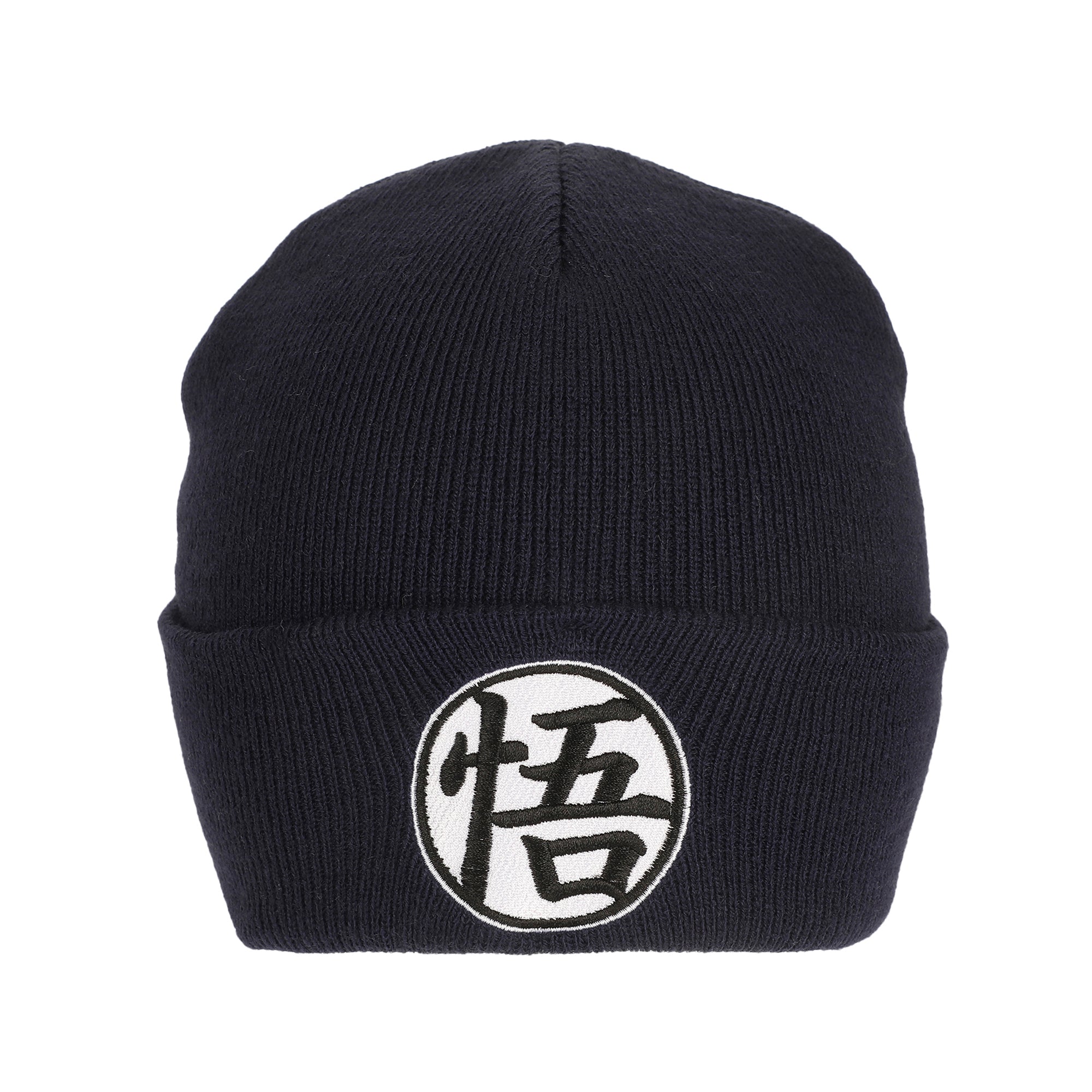 Dragon Ball Z Goku Symbol Embroidery On Acrylic Knit Standard Cuff Beanie