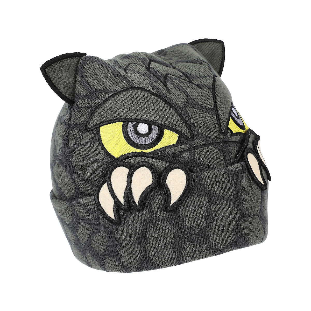 Godzilla Peekaboo Claws Gray Cuff Beanie