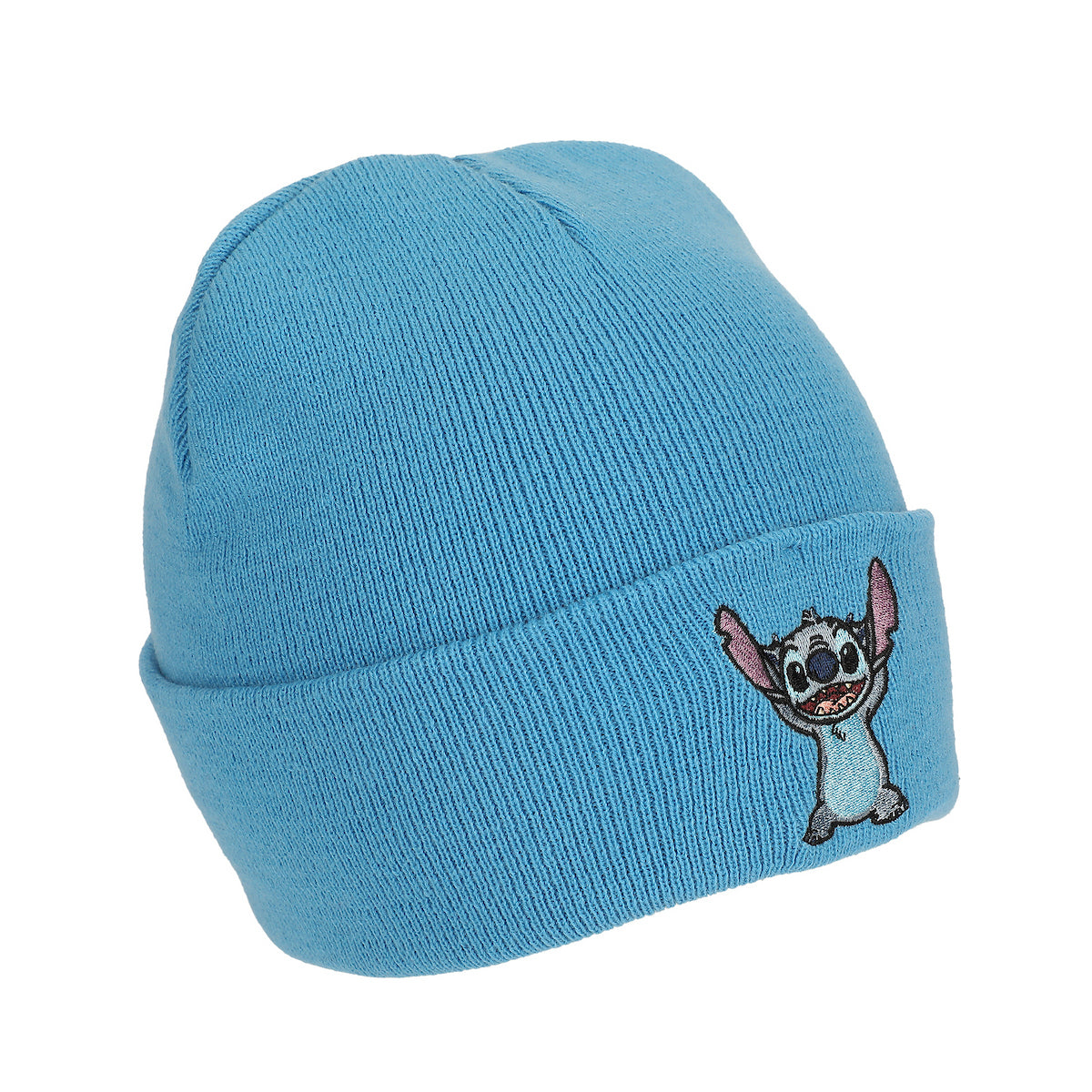 Lilo & Stitch Stitch Embroidery On Acrylic Knit Standard Cuff Beanie