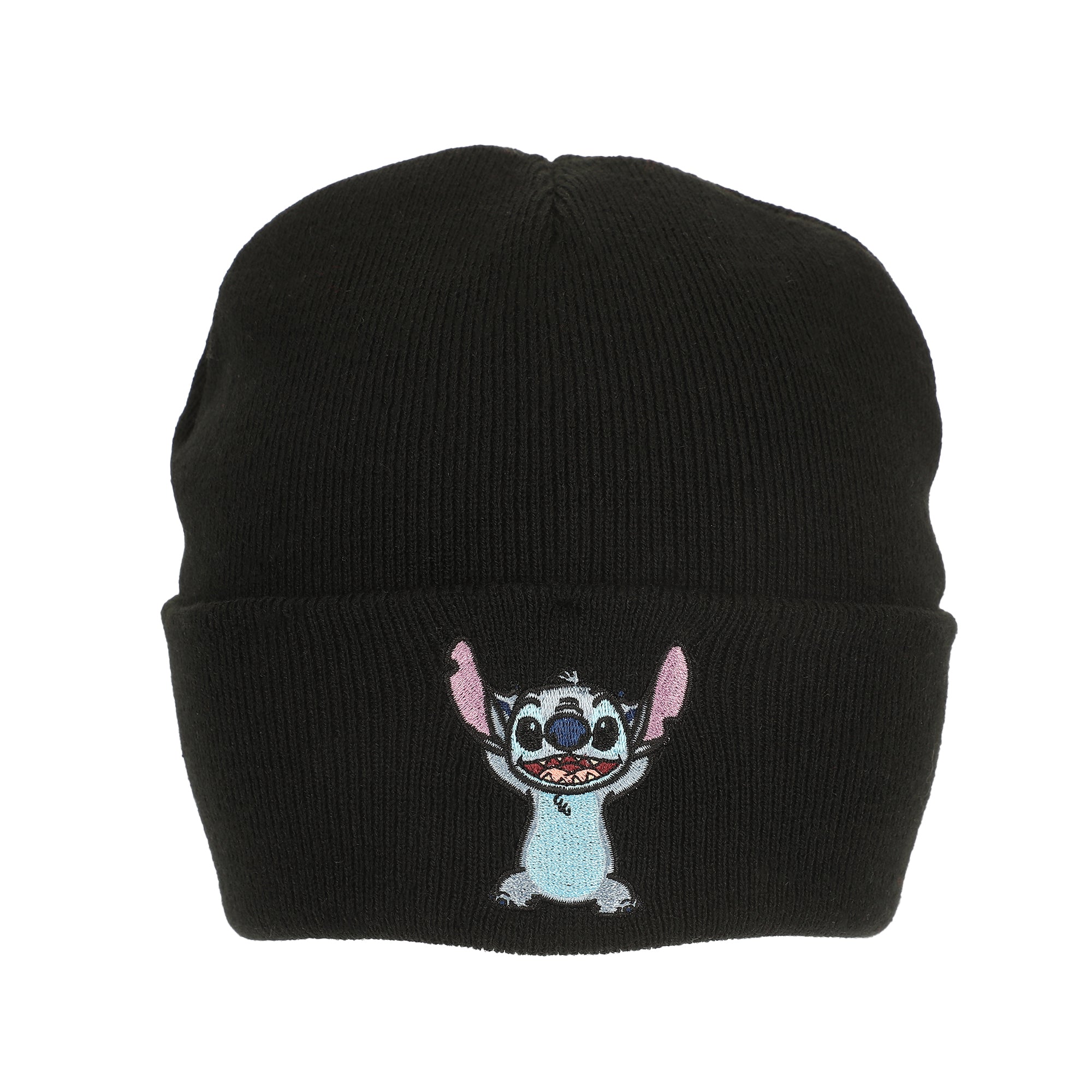 Lilo & Stitch Embroidery On Acrylic Knit Standard Cuff Beanie