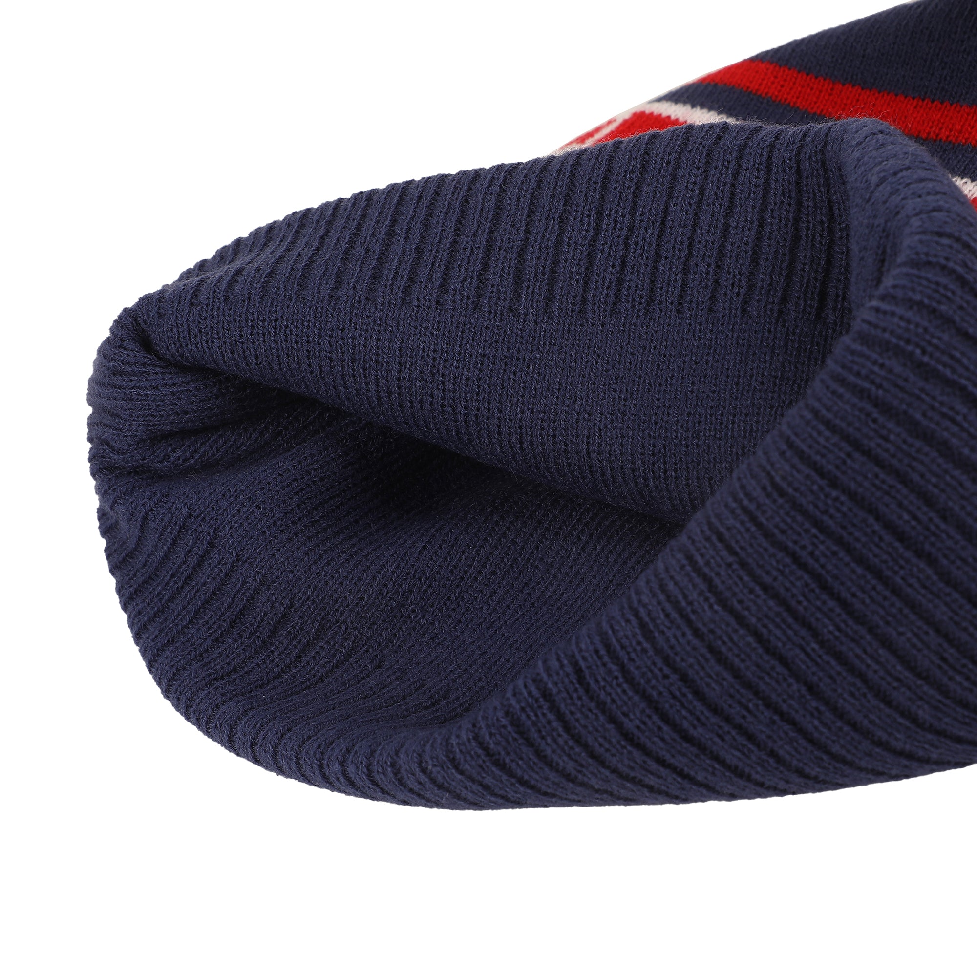 Spider-Man Chibi Mask & Logo Blue Cuff Beanie