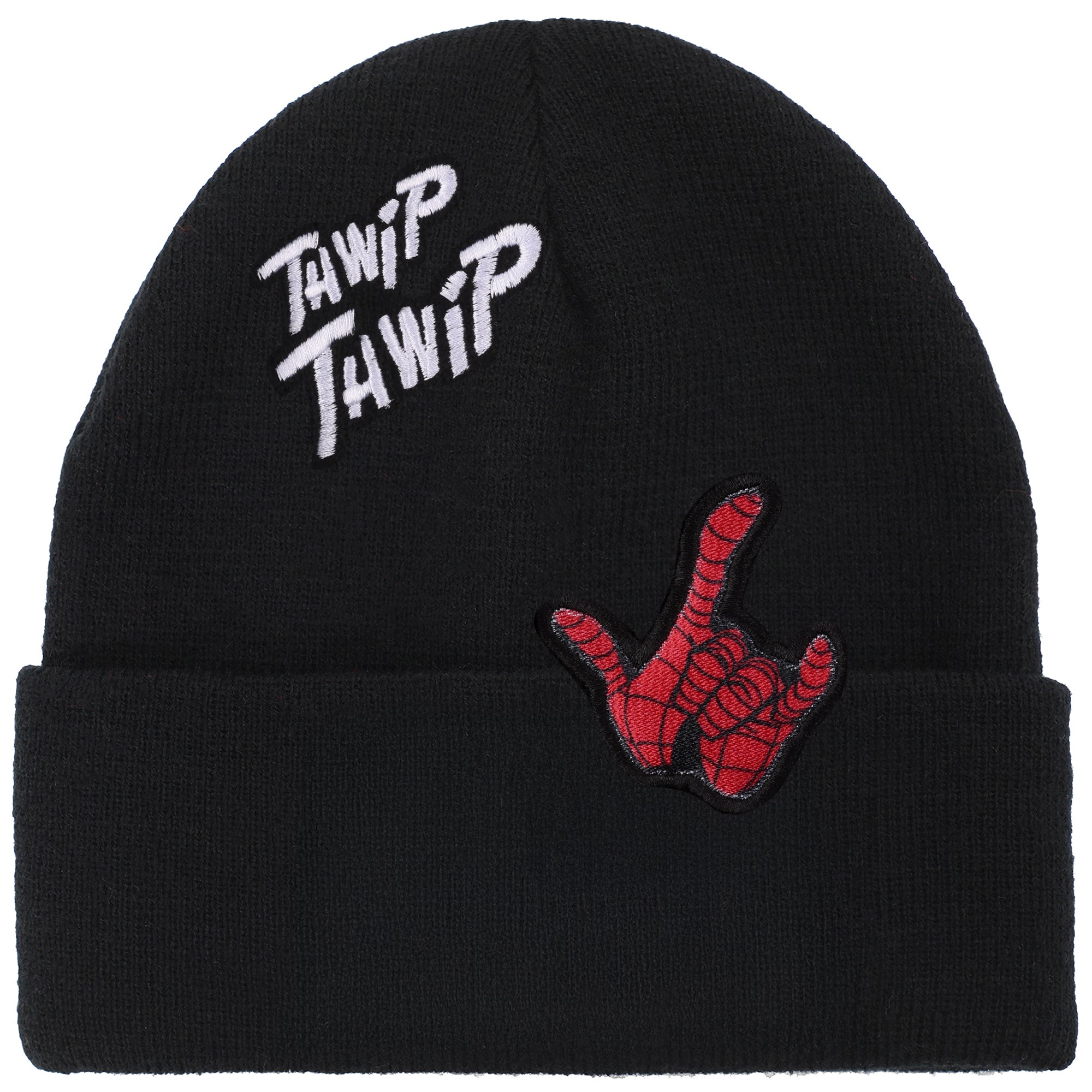 Spider-Man Classic Thwip Thwip Adult Ribbed Knit Beanie