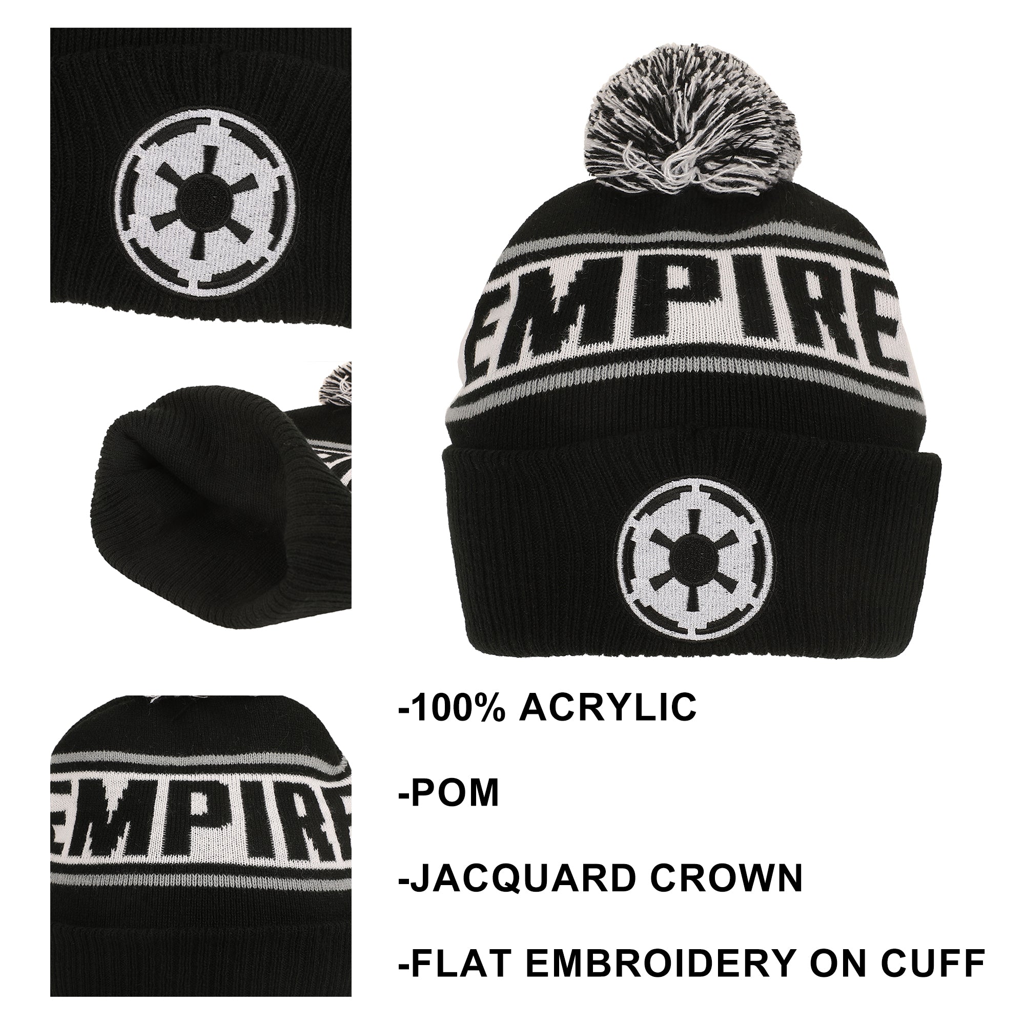 Star Wars Galactic Empire Black Cuff Beanie