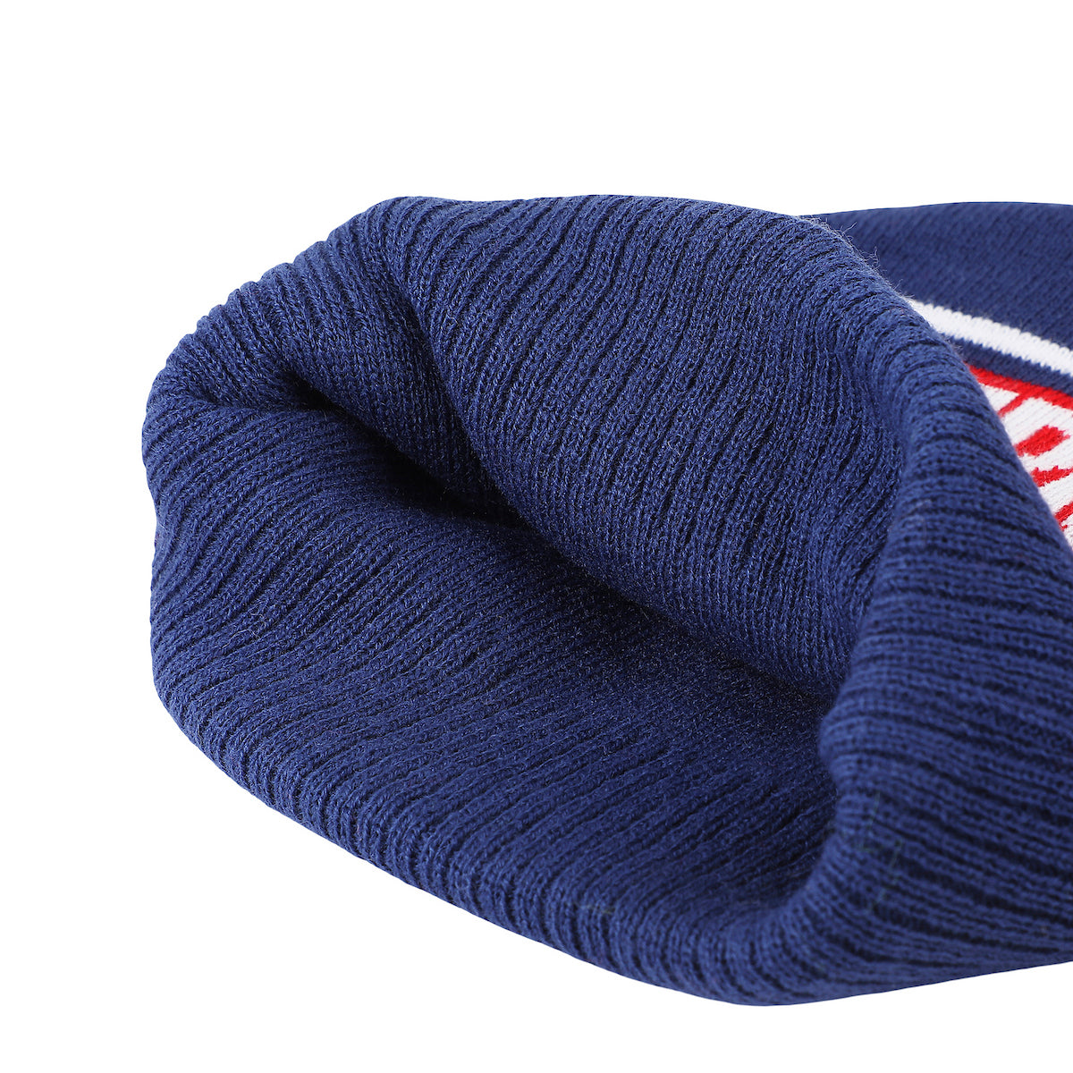 Superman Logo & Name Text Blue Cuff Beanie