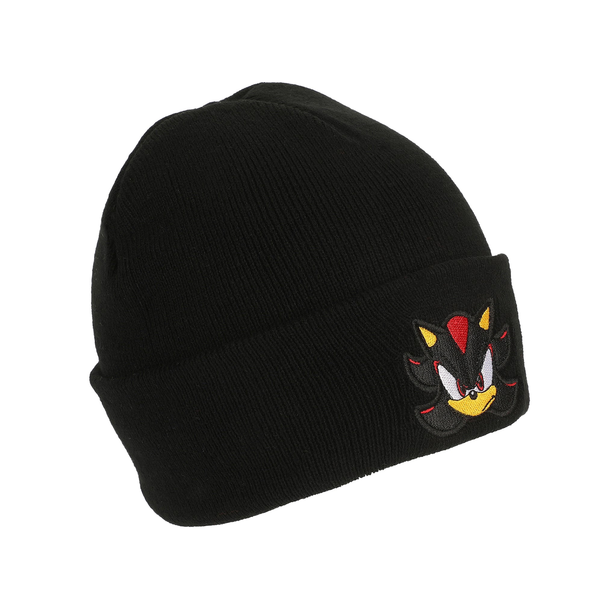 Sonic The Hedgehog Shadow Embroidery Acrylic Knit Standard Cuff Beanie