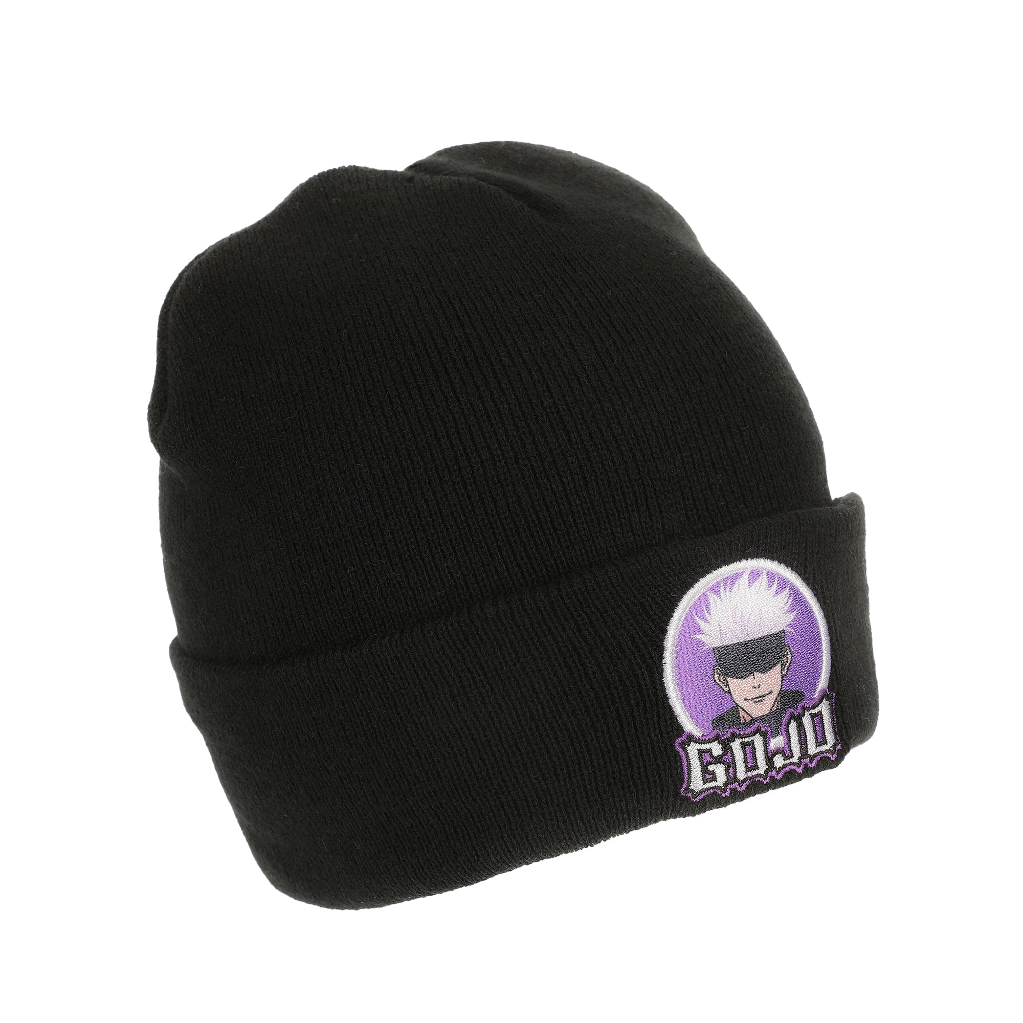 Jujutsu Kaisen Gojo Character Circle Black Cuff Beanie