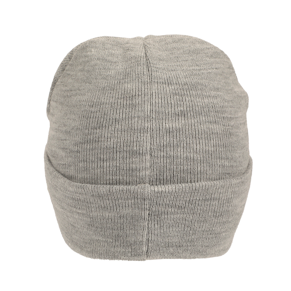 Mickey Mouse Mickey Embroidery Heather Gray Acrylic Knit Standard Cuff Beanie