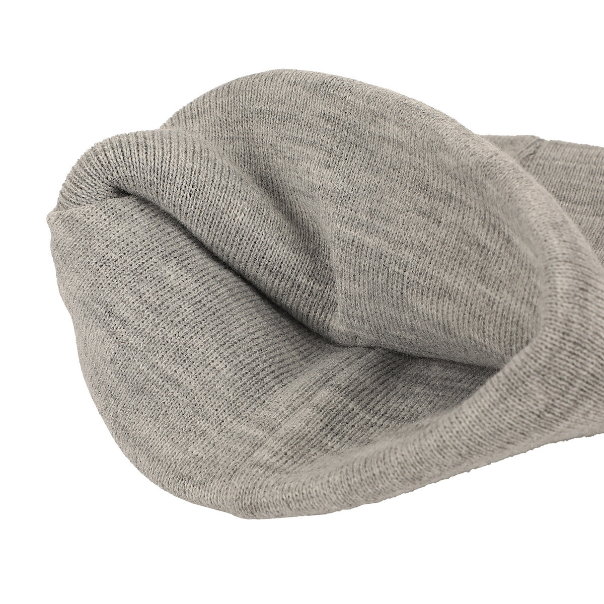 Mickey Mouse Mickey Embroidery Heather Gray Acrylic Knit Standard Cuff Beanie