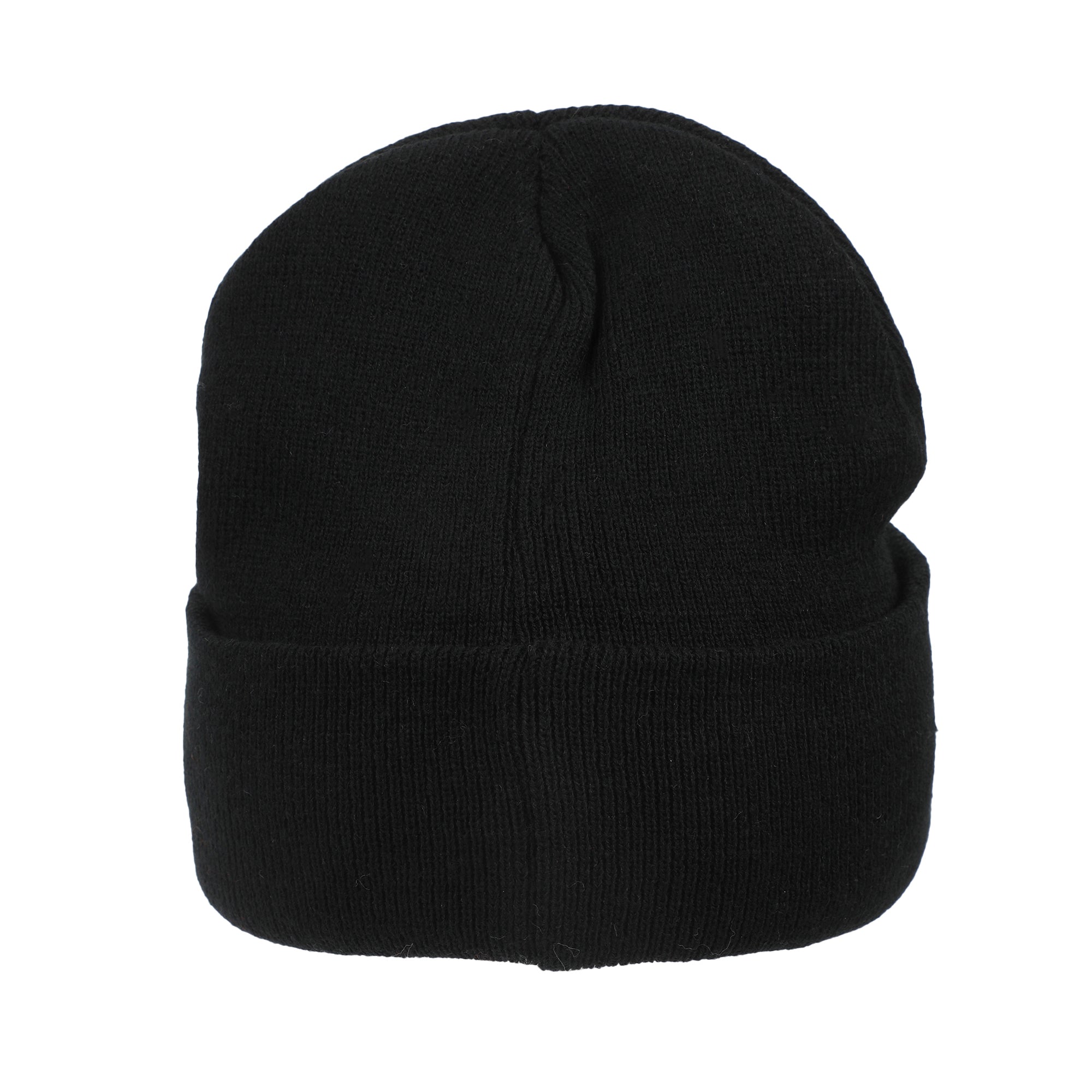 Batman Logo Embroidery Black Acrylic Knit Standard Cuff Beanie