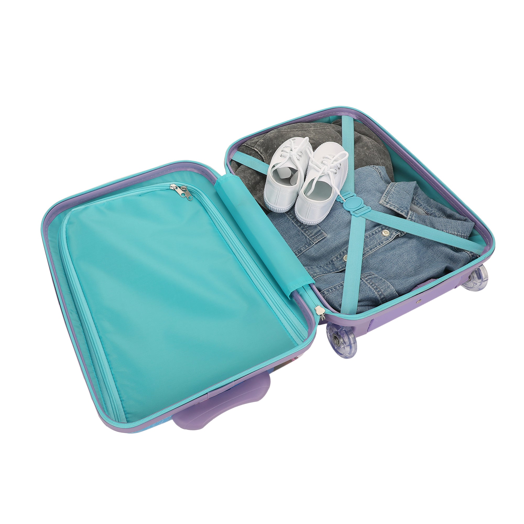 Disney Frozen Hard Sided 2-Wheel Rolling Luggage with Top Handle