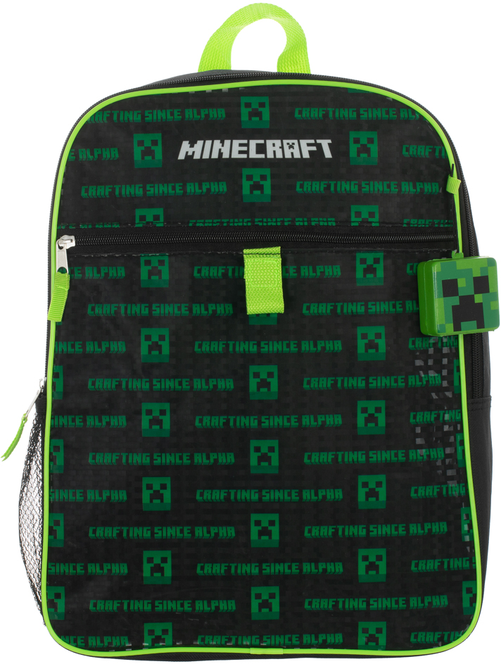 Kids Minecraft Backpack 4-Piece Combo School Supplies
