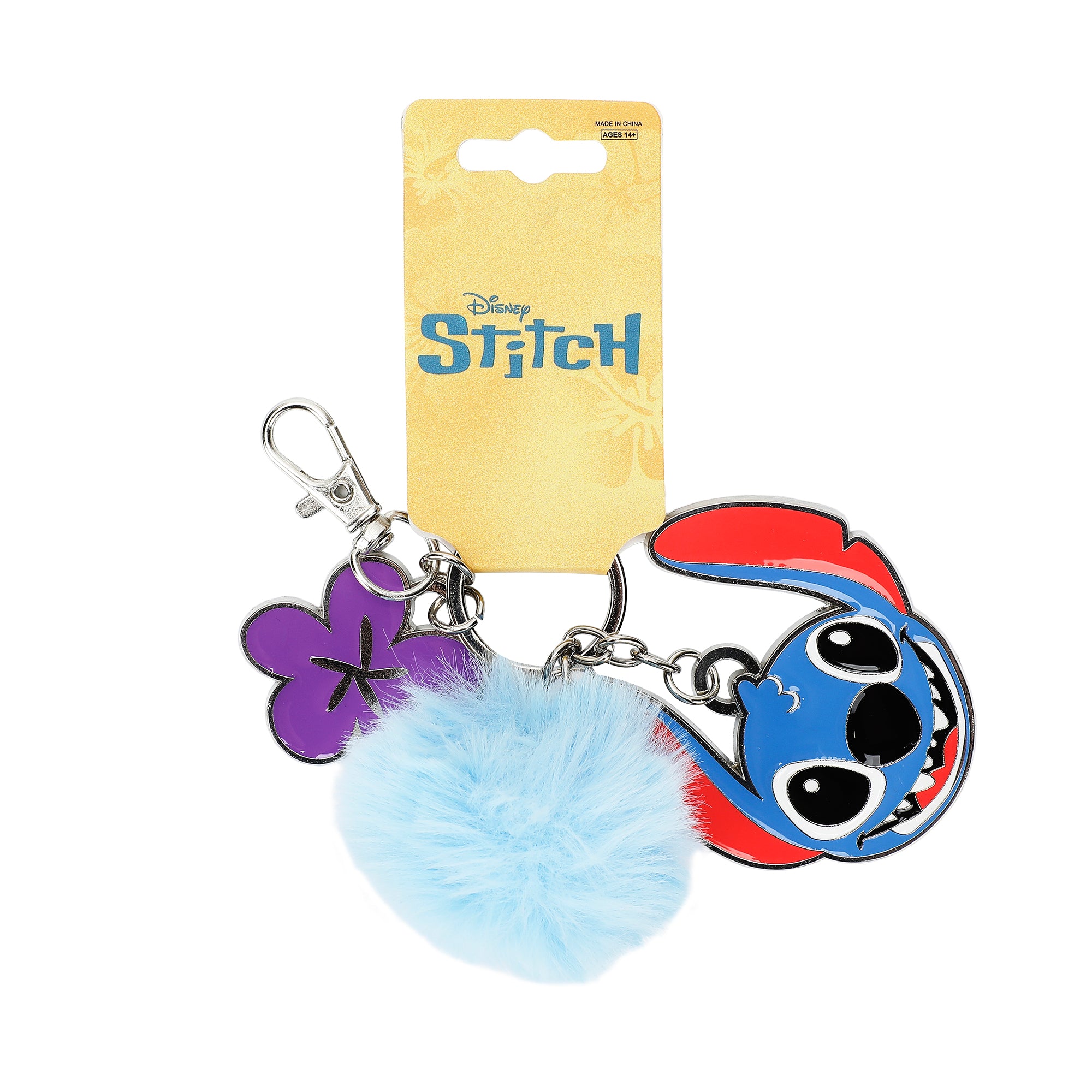Disney Lilo & Stitch Multi-Charm and Pom Pom Keychain