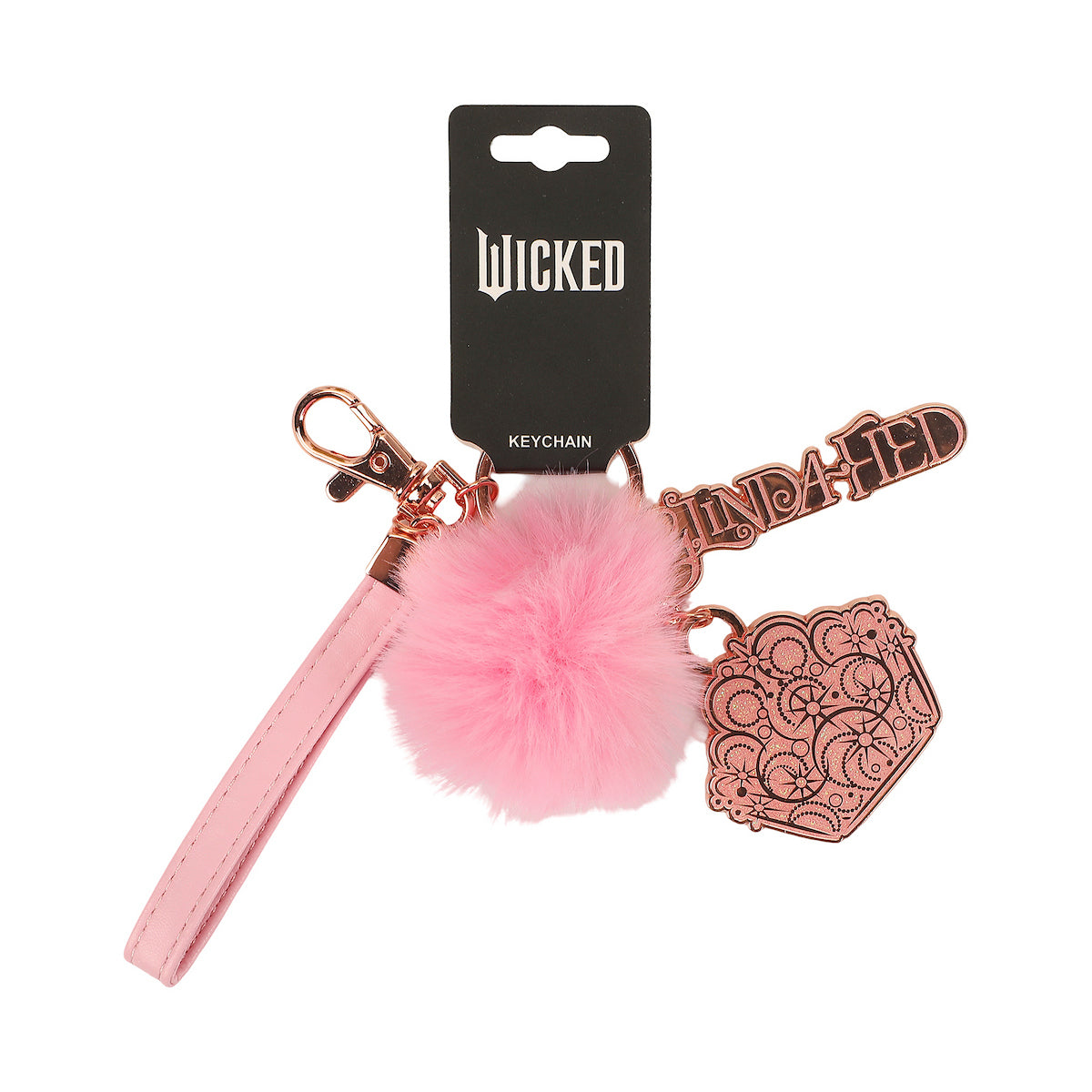 Wicked Glinda Crown and Pom Keychain