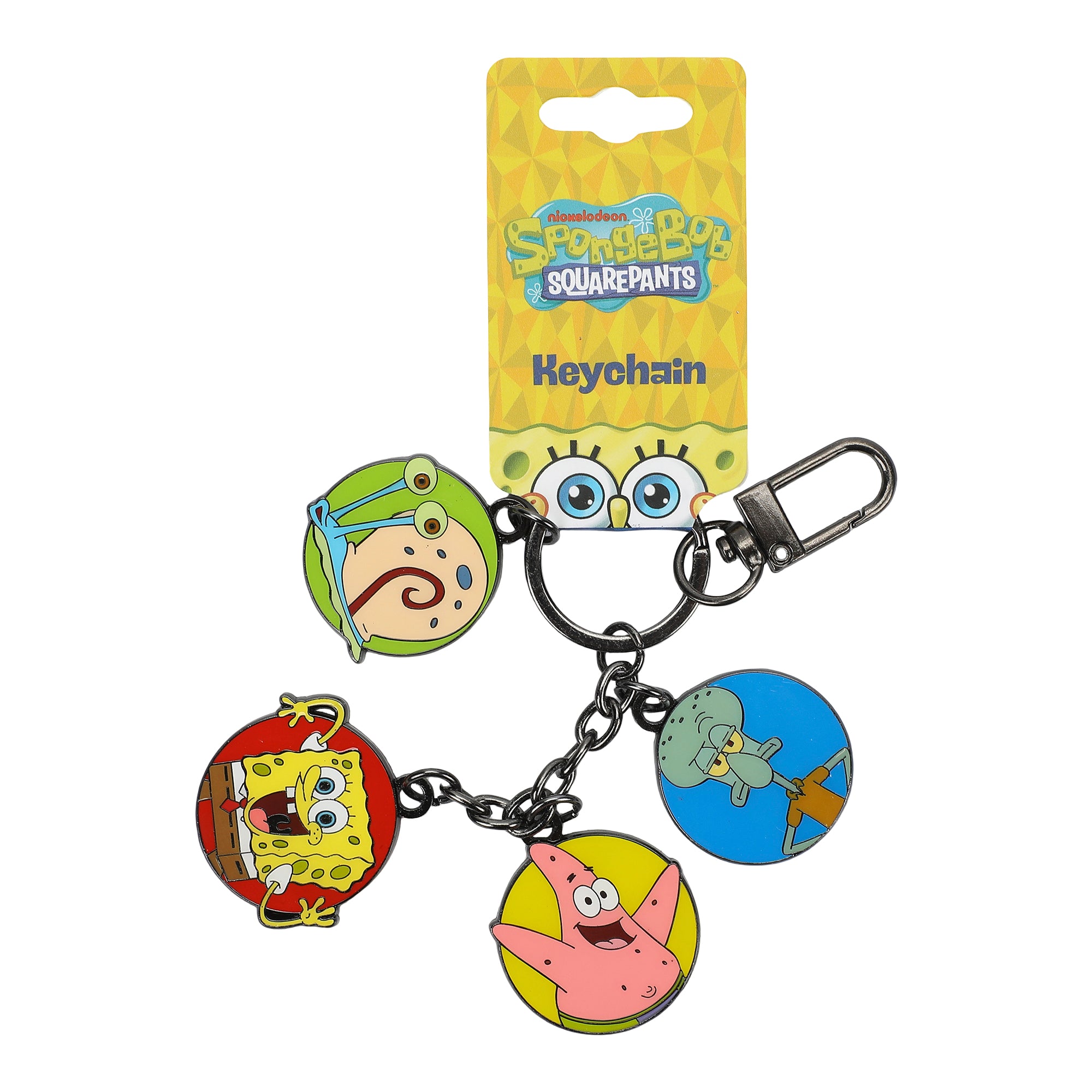 Spongebob Squarepants Favorite Characters Multi Charm Keychain