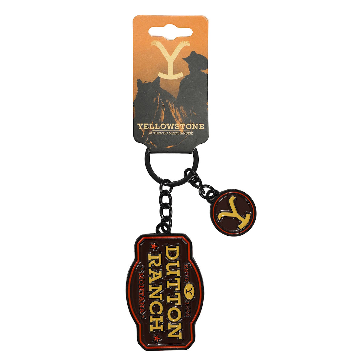 Yellowstone Dutton Ranch 2-Charm Keychain