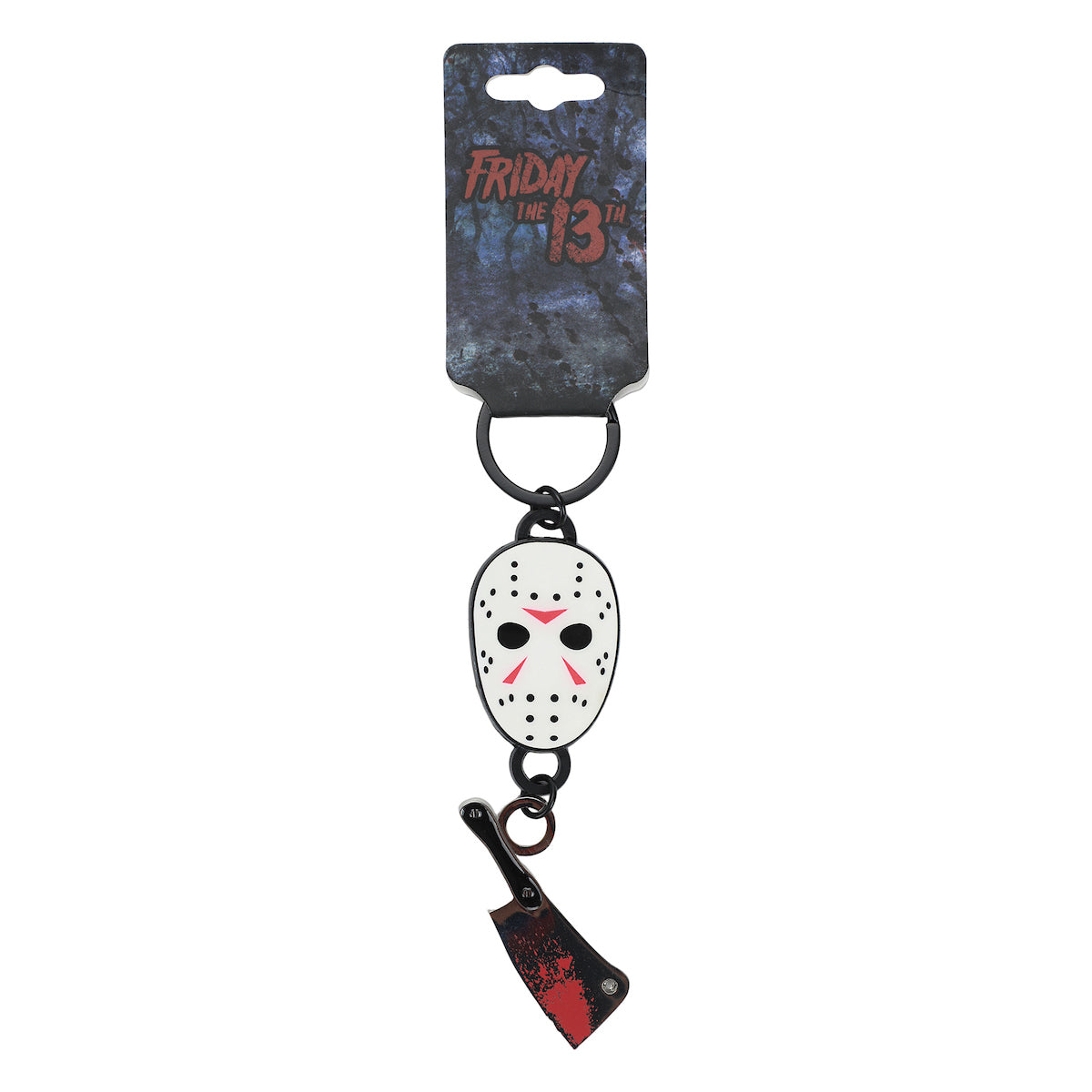 Friday the 13th Jason's Bloody Mask and Axe Zinc Alloy Keychain