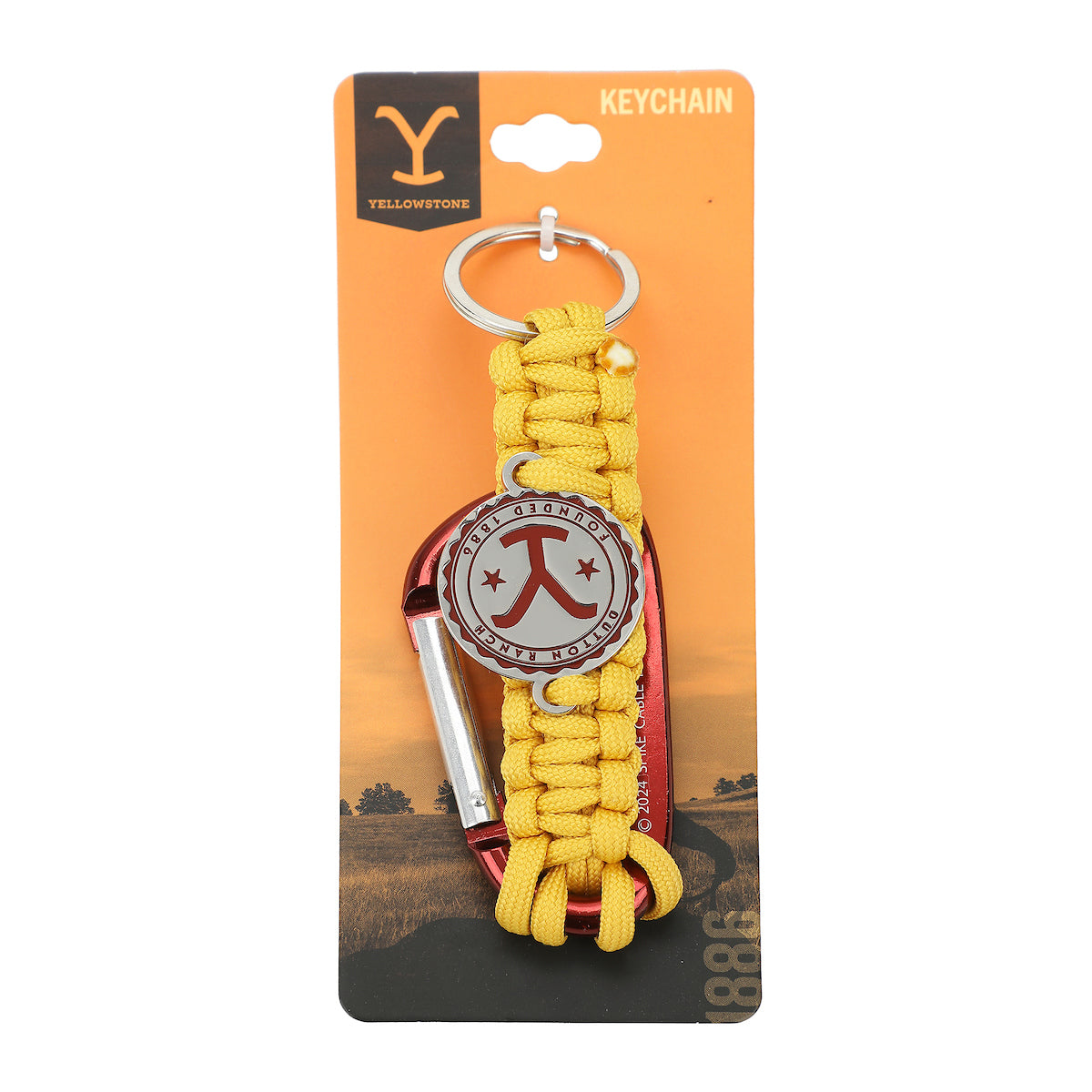 Yellowstone Logo Carabiner Clip Keychain