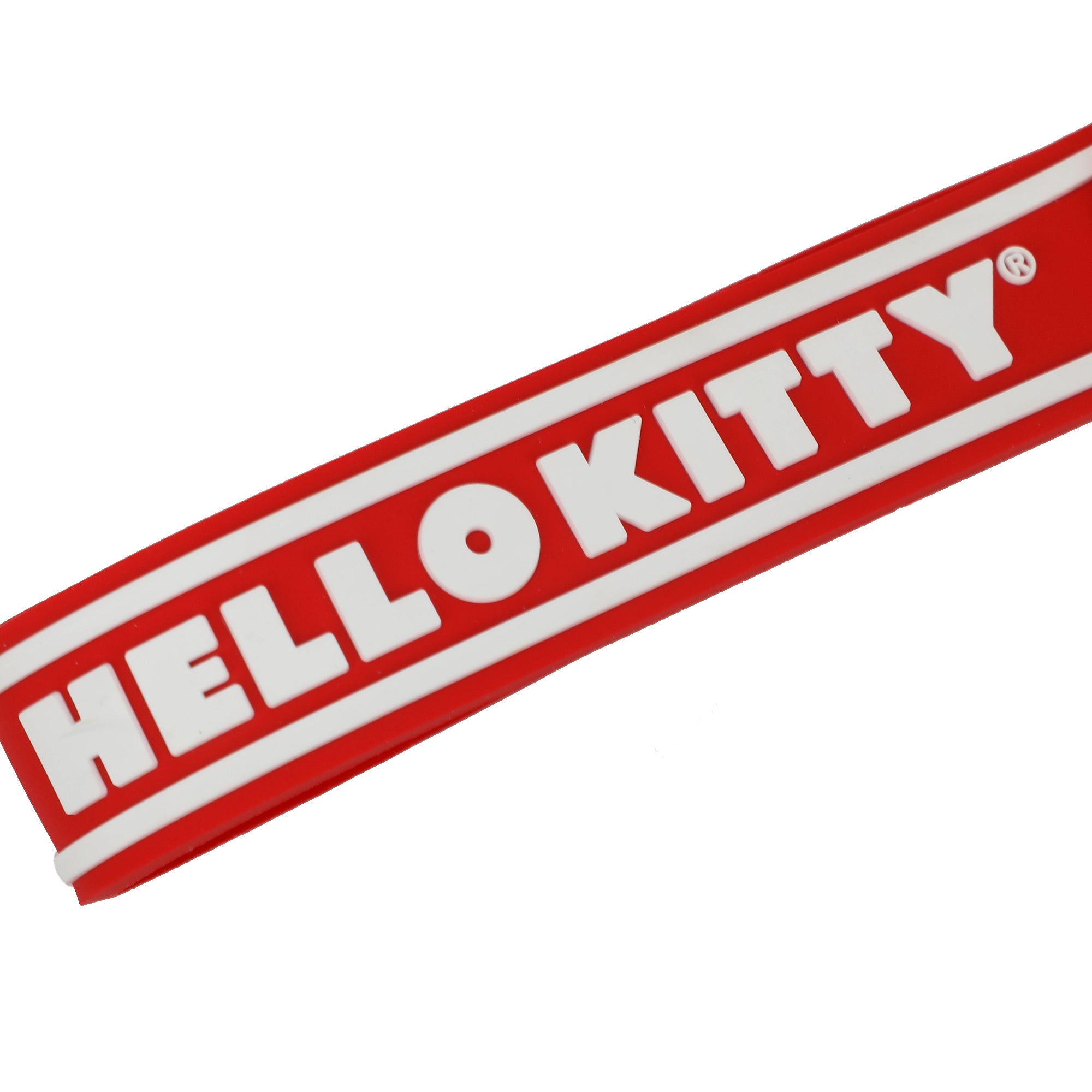 Hello Kitty Liquid-Filled Strawberry 2.5" Keychain With Wristlet Strap