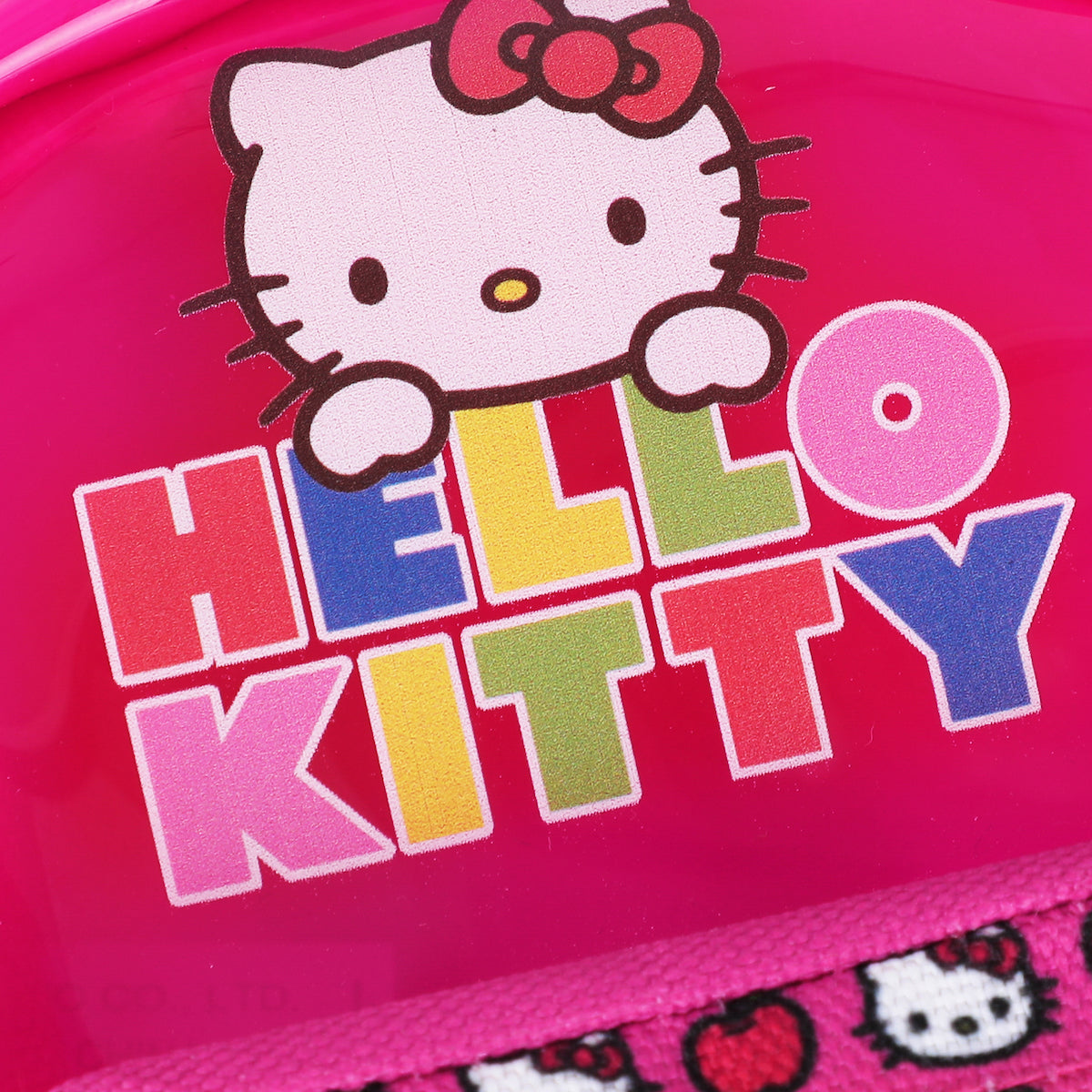 Hello Kitty Clear Pink Backpack Keychain