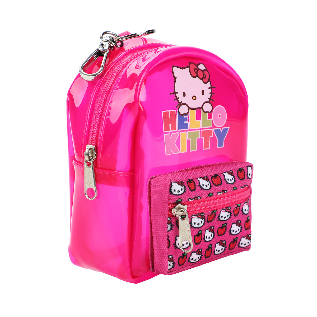 Hello Kitty Clear Pink Backpack Keychain