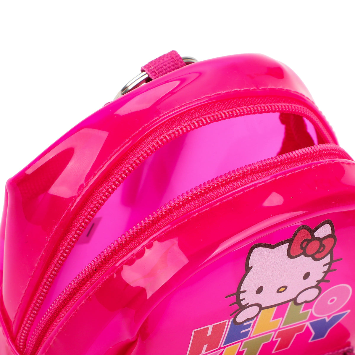 Hello Kitty Clear Pink Backpack Keychain
