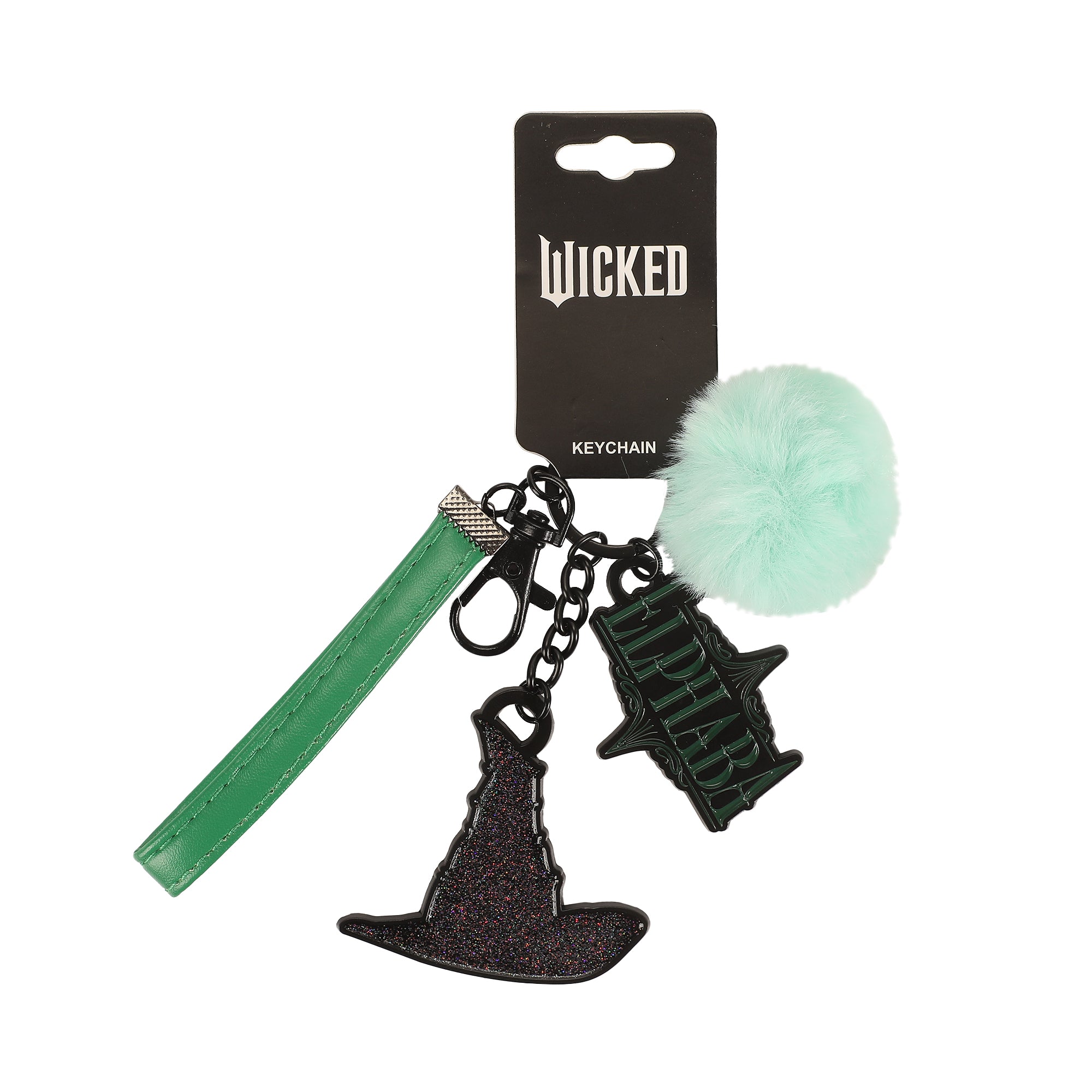 Wicked Elphaba Hat Pom Keychain