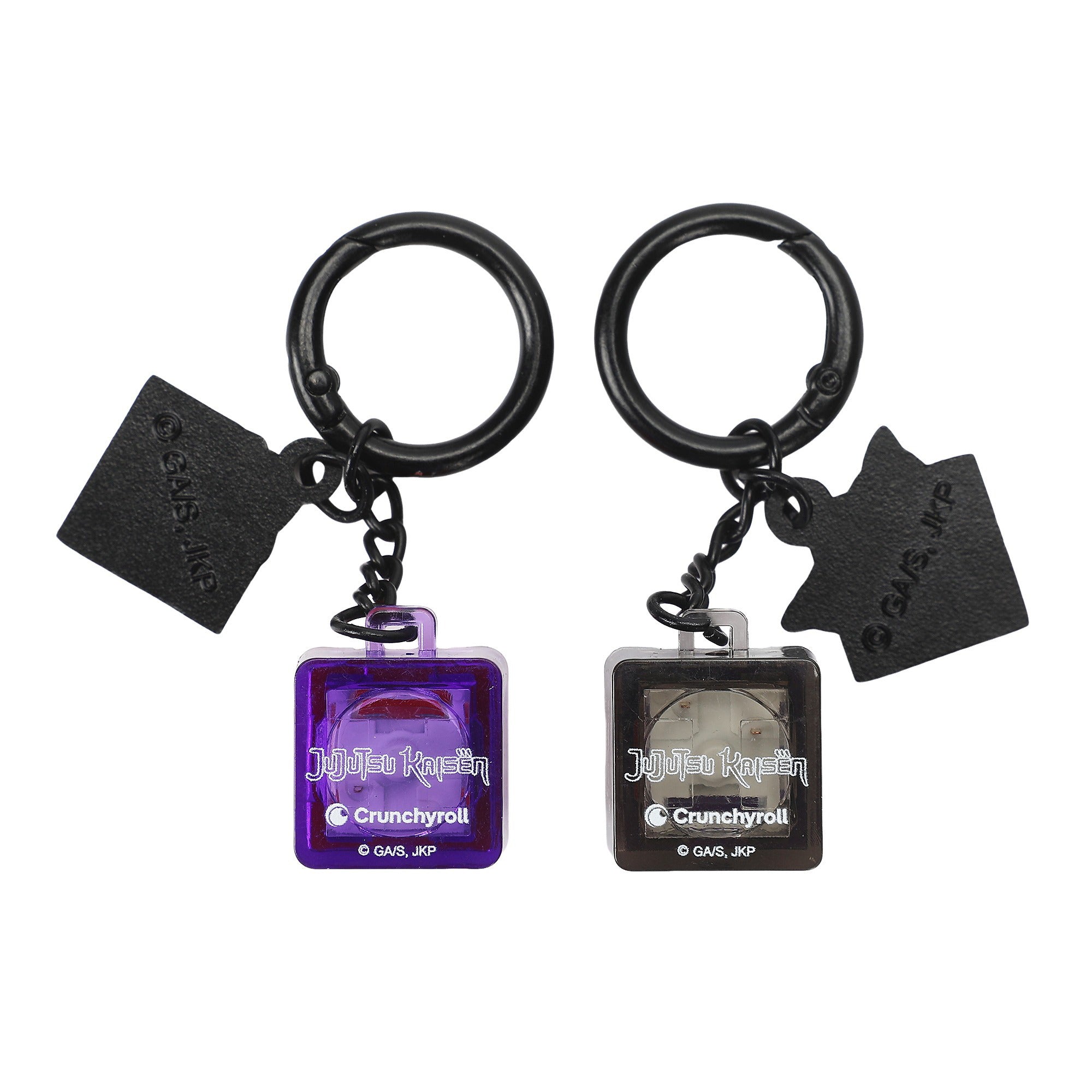 Jujutsu Kaisen Yuji and Gojo Key Cap Clicker Keychain Set