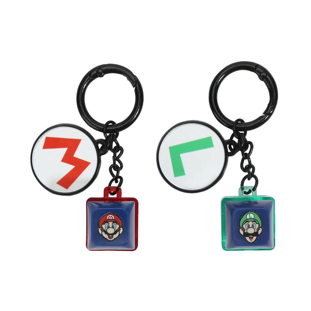 Super Mario Bros Mario And Luigi Key Cap Clicker Keychain